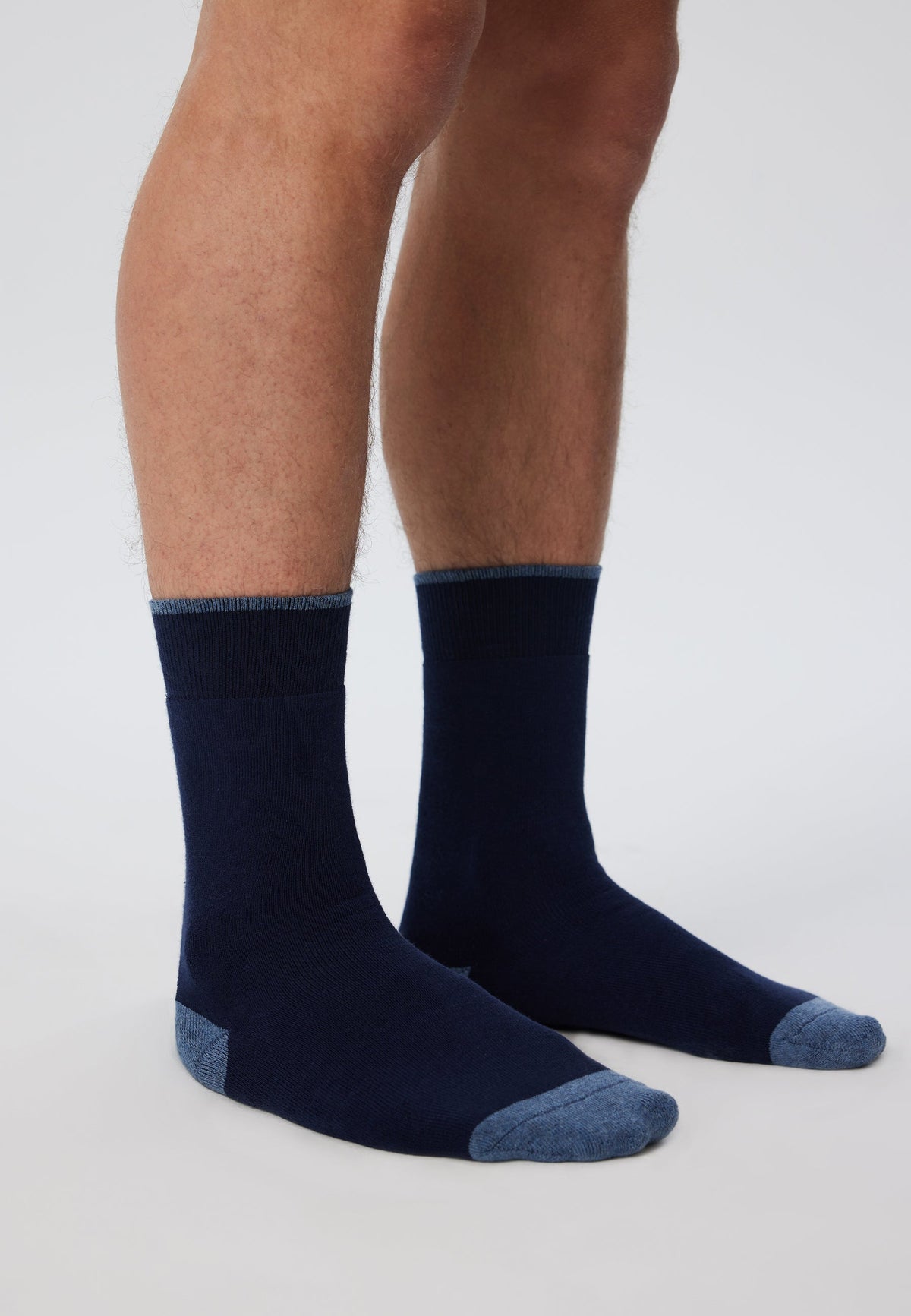 Unisex Towelling Socks, Indigo (6-Pack) — Albero Natur, view 3