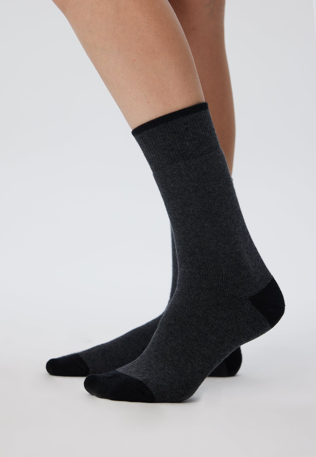 Unisex Towelling Socks, Anthracite - Melange (6-Pack)