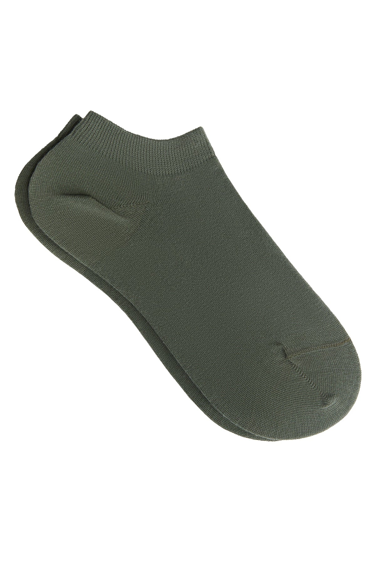 Trainer Socks, Bronze Green (6-Pack) — Albero Natur, view 5