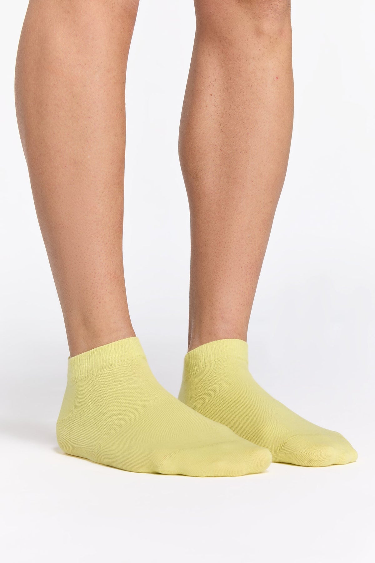 Trainer Socks, Lime (6-Pack) — Albero Natur
