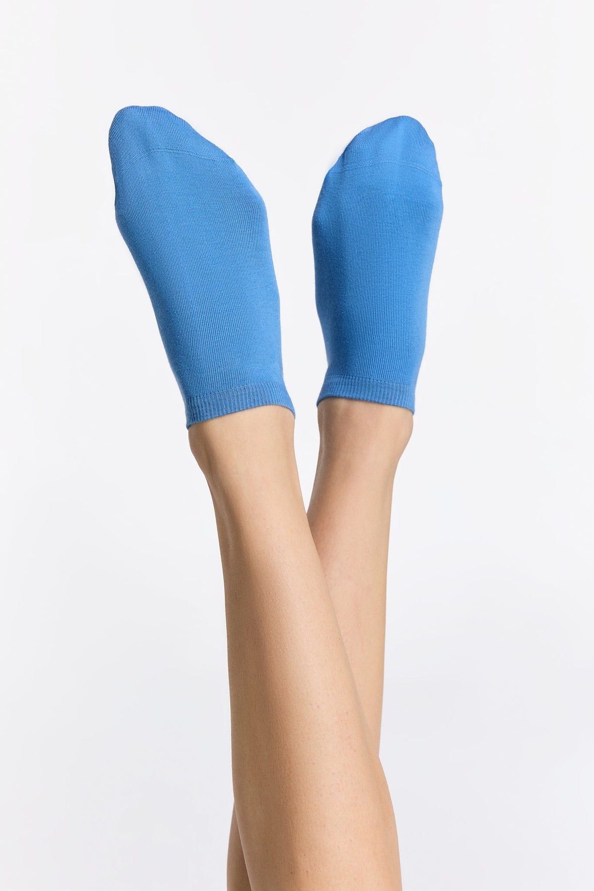 Trainer Socks, Aquamarine (6-Pack) — Albero Natur, view 3
