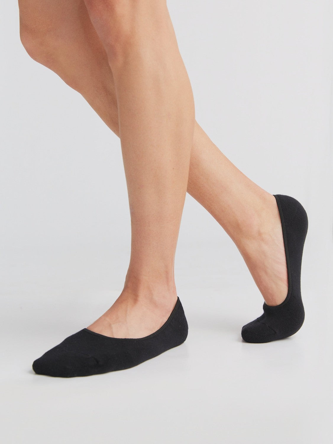 Unisex Towelling Footsies, Black (6-Pack) — Albero Natur, view 2