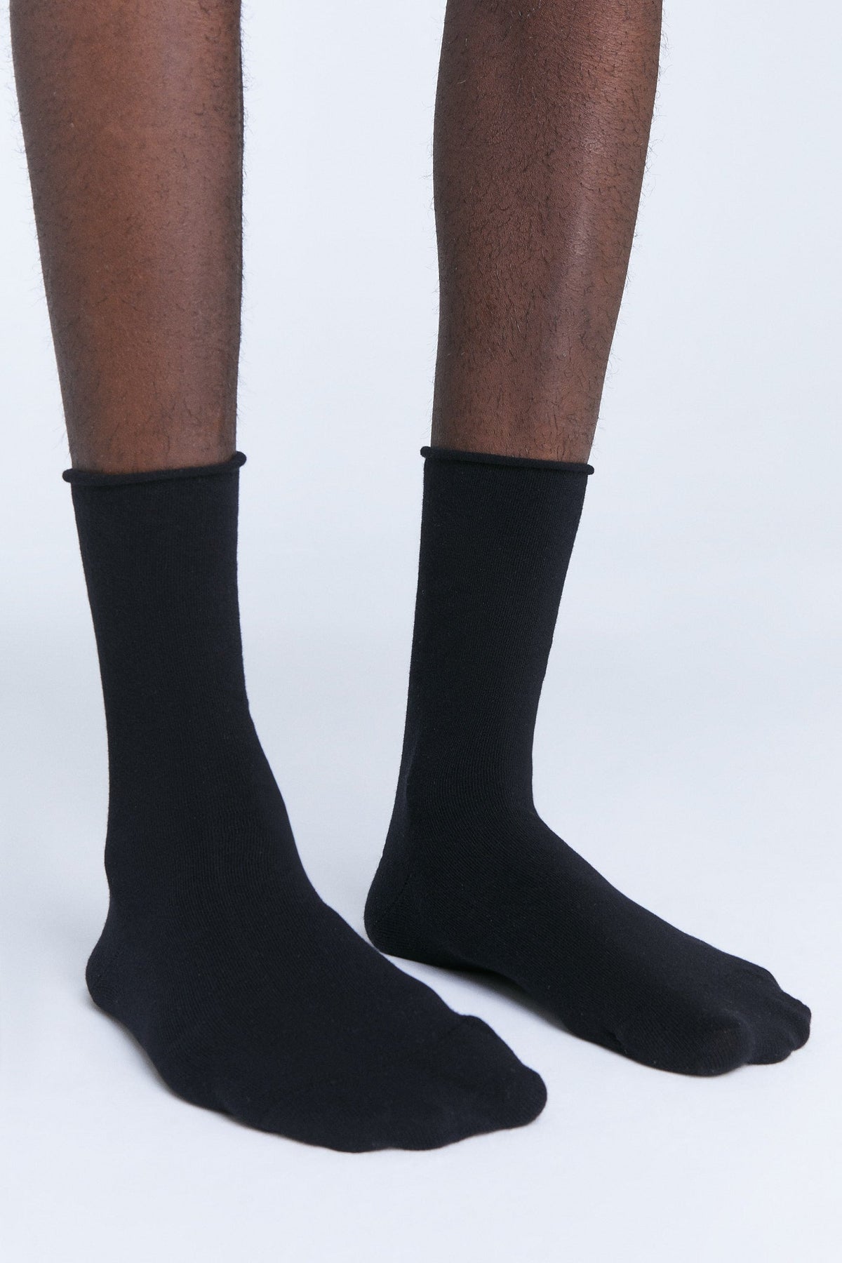 Socks with Rolled Edge, Black (6-Pack) — Albero Natur, view 5