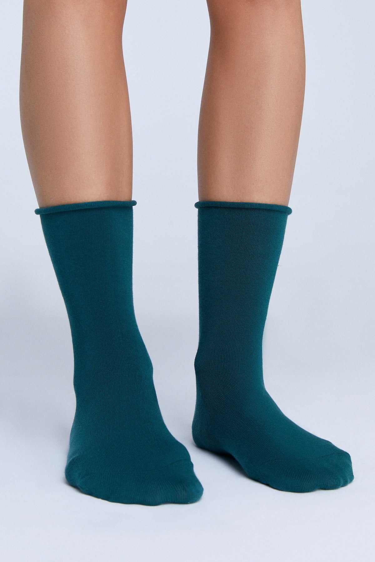 Socks with Rolled Edge, Pine Needle (6-Pack) — Albero Natur, view 4