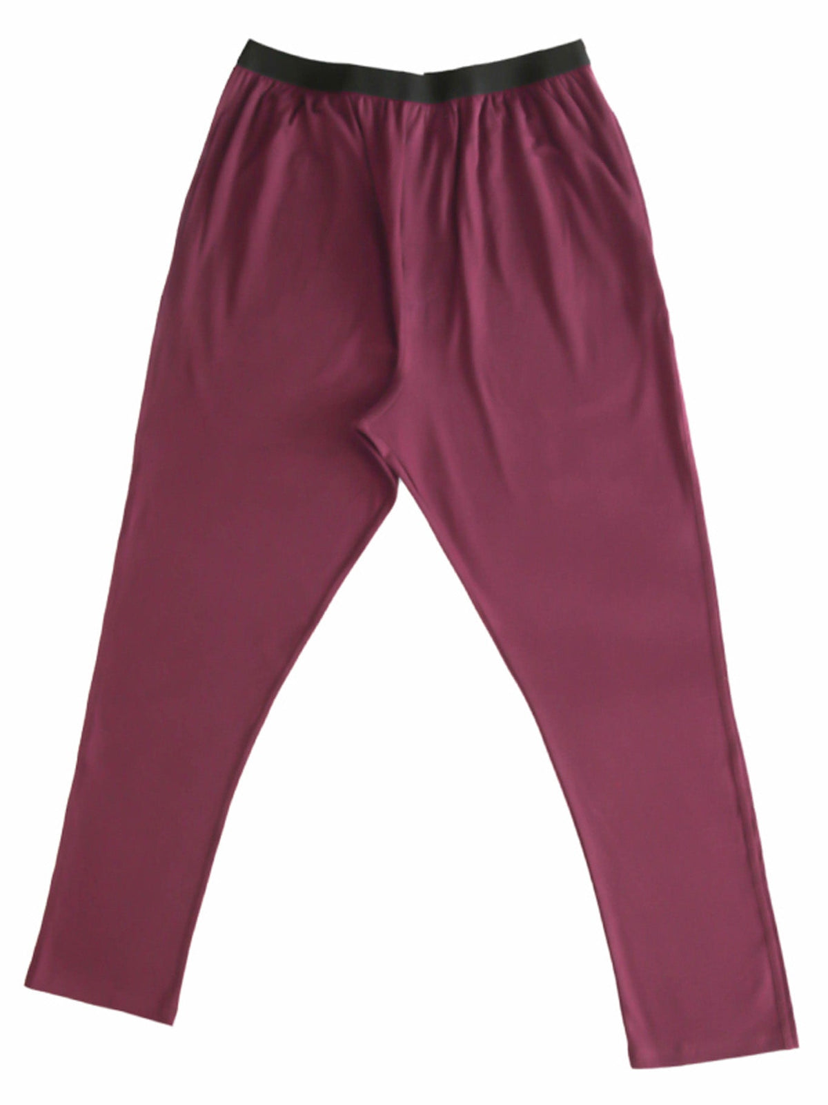 Unisex Lounge Pants, Aubergine — Leela Cotton, view 4