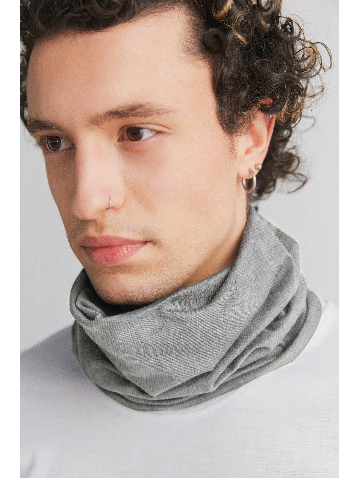 Unisex Snood, Grey - Melange