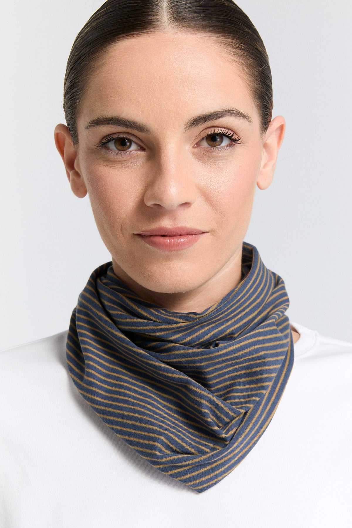 Unisex Snood, Indigo-Ginger — Leela Cotton, view 3