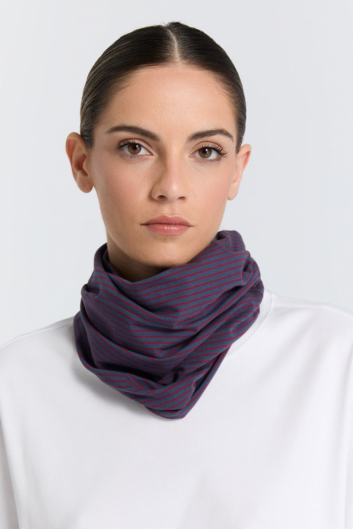 Unisex Snood, Indigo Rose Red — Leela Cotton