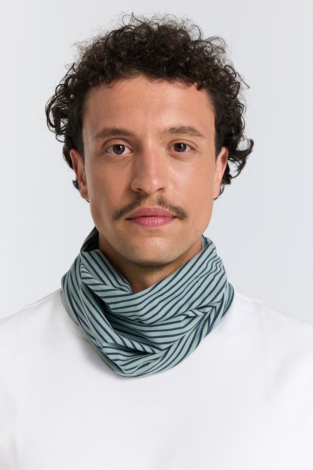 Unisex Snood, Agave-Navy Grey Blue — Leela Cotton