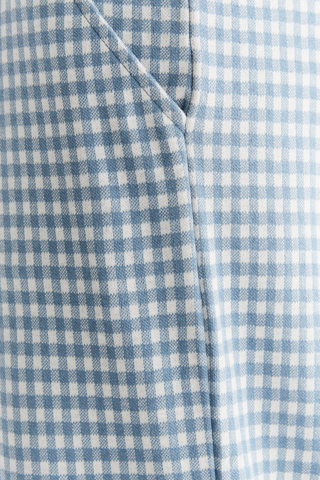 Men's Homewear Trousers Checked, Denim Blue - Natural