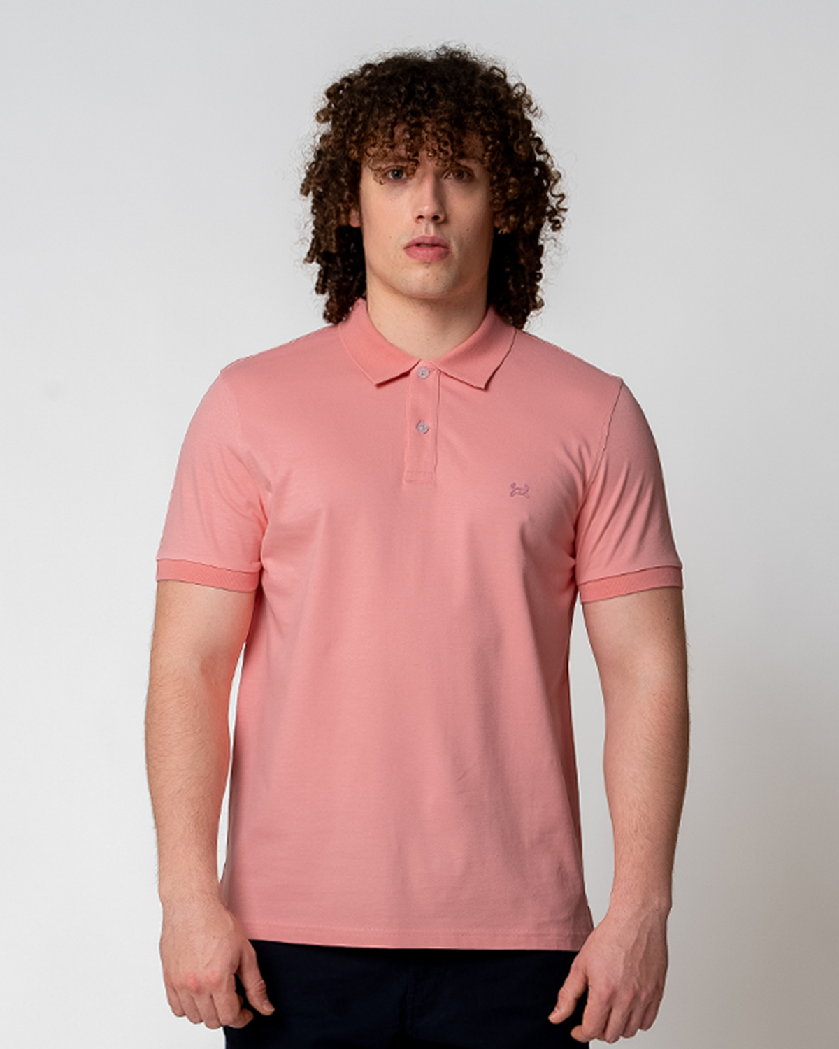 Men's Polo-T-Shirt, Rose Blossom — GORG, view 5