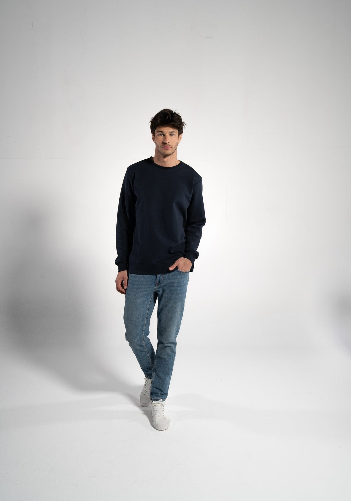 Men's Sweatshirt, Navy — GORG, view 5