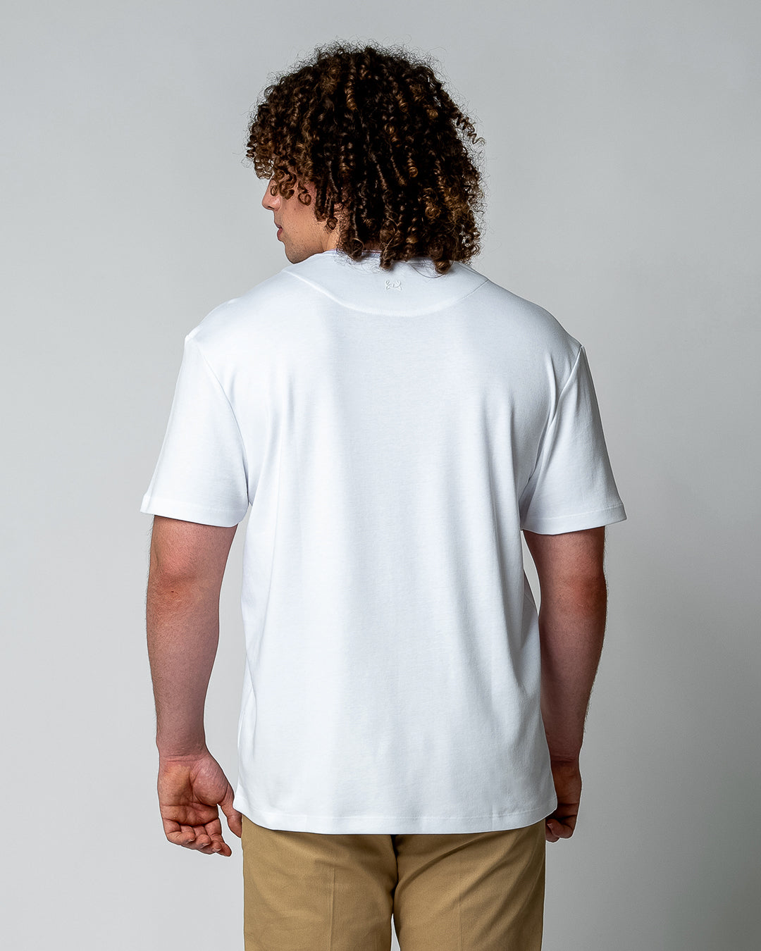 Men's T-Shirt, White — GORG, view 5