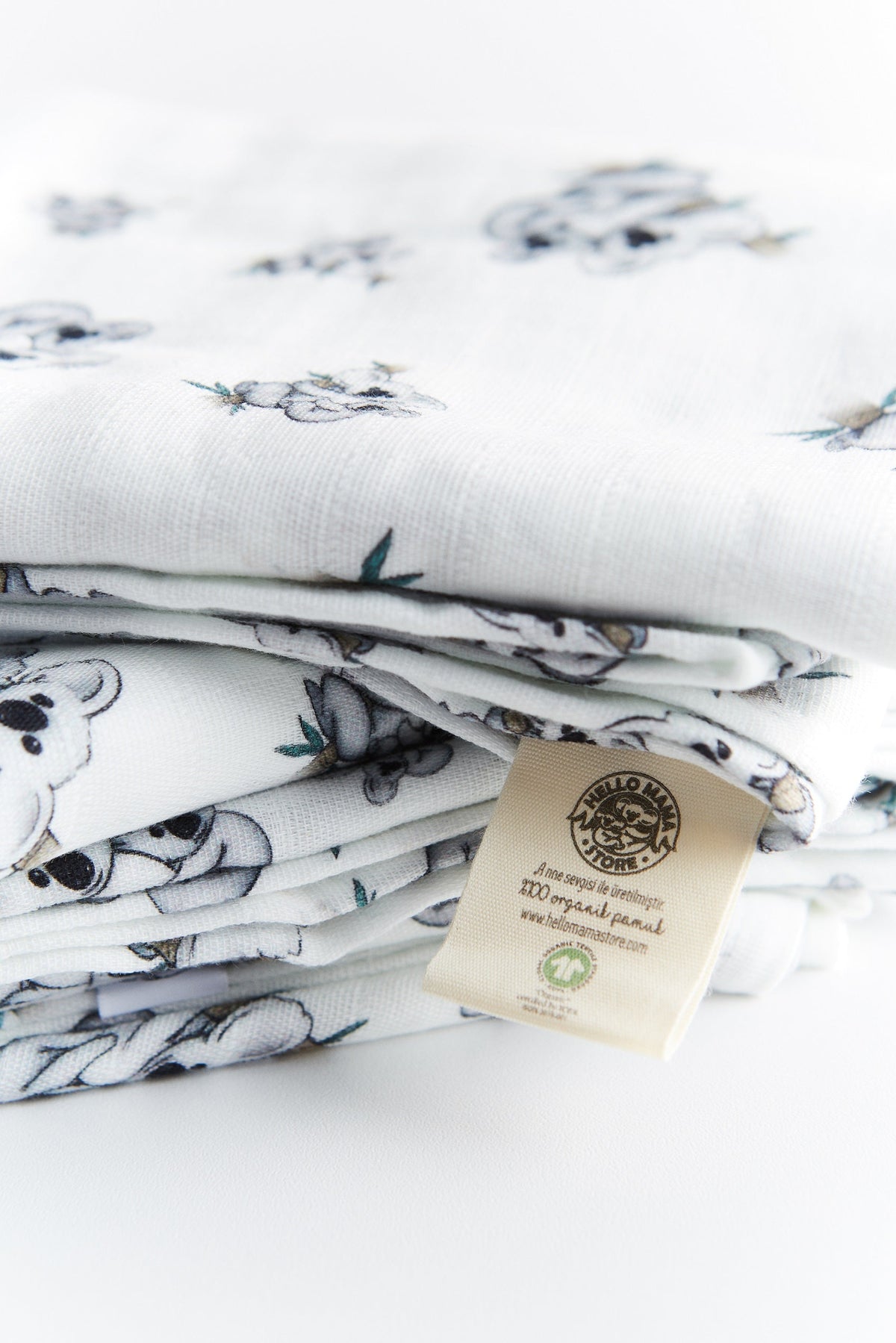 Organic Muslin Cloth Koala 120 cm x 120 cm — Hello Mama, view 4