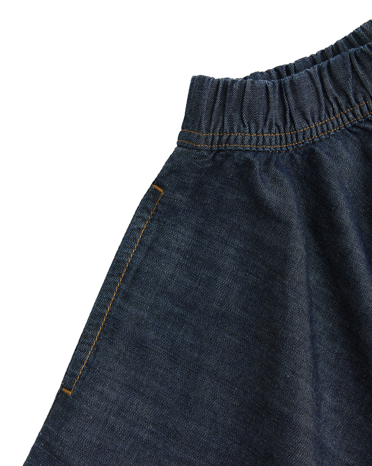 Kids Denim Skirt Deep Blue — Evermind, view 2