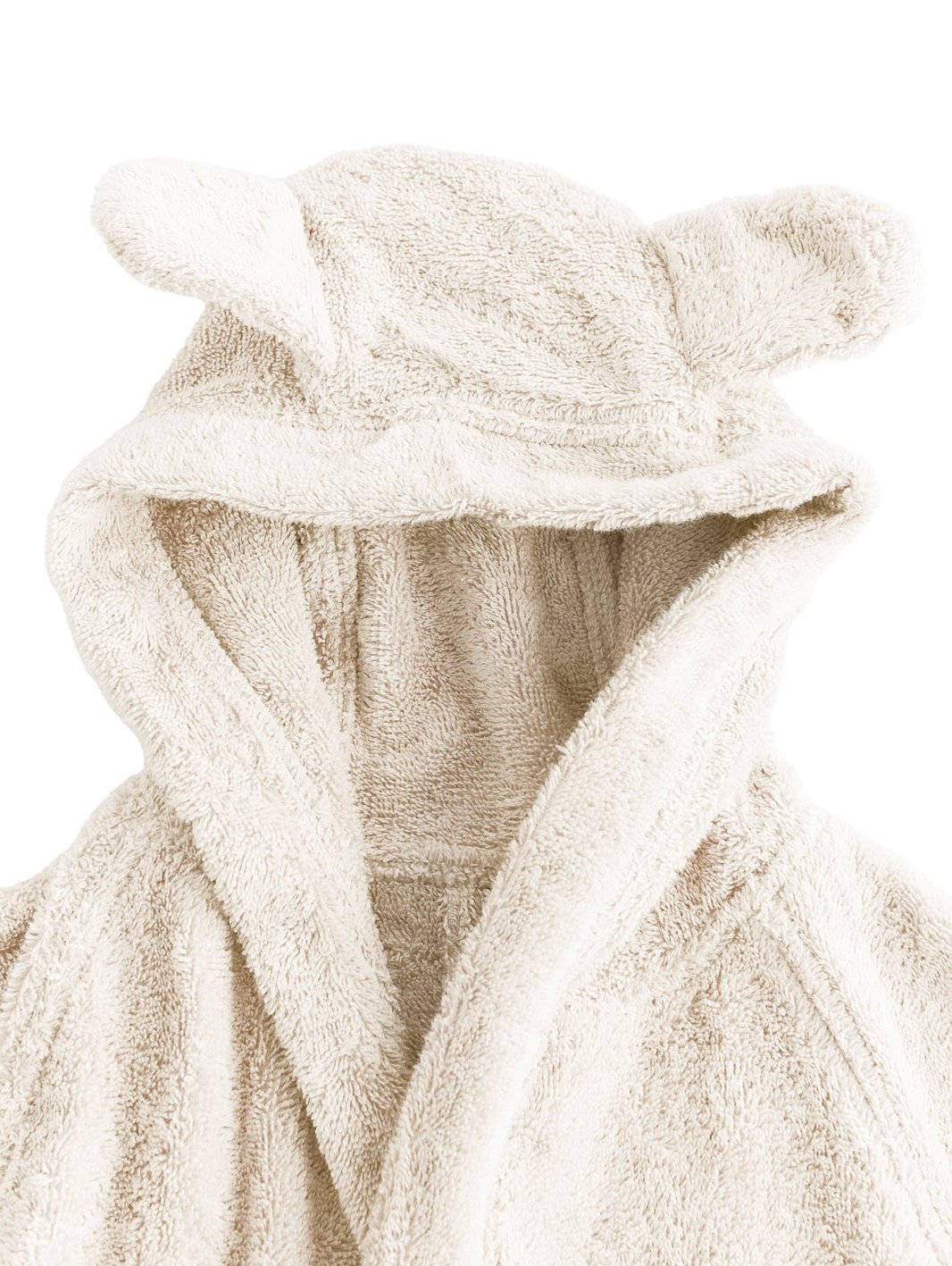 Baby Bathrobe, Natural — Leela Cotton, view 3