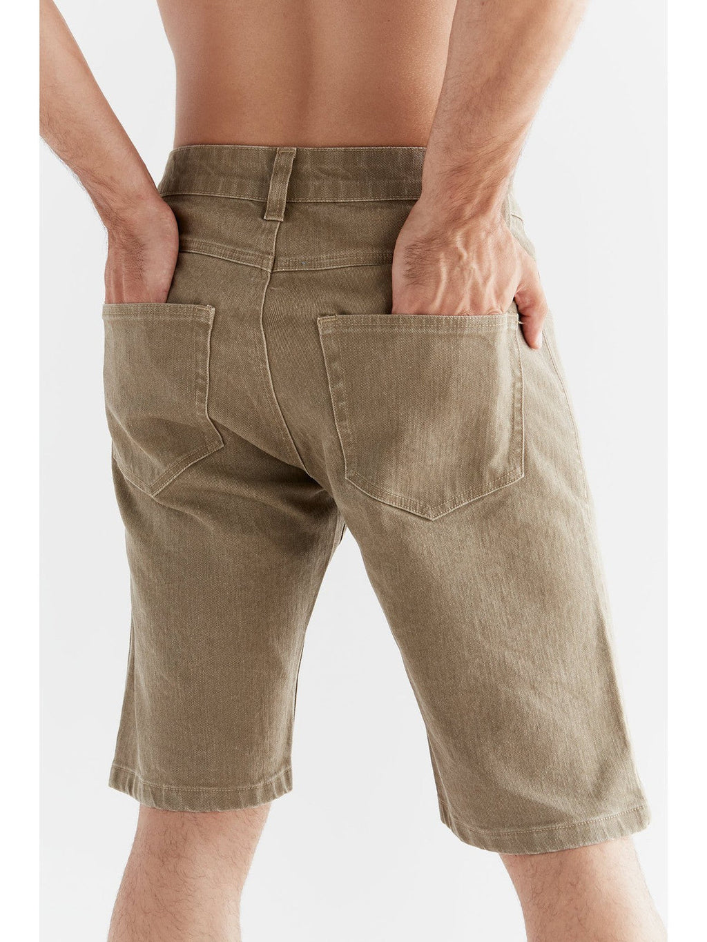 Men's Denim Shorts in Tone Wash, Caribe