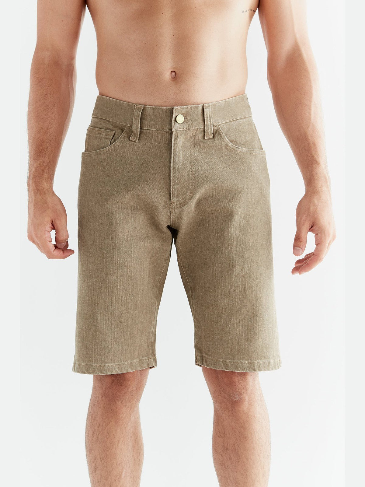 Men's Denim Shorts in Tone Wash, Caribe