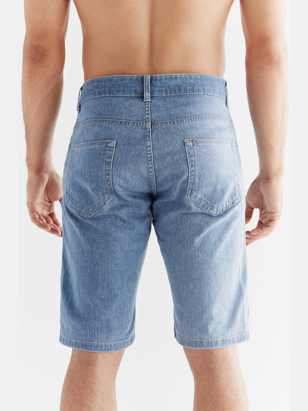 Men's Denim Shorts, Light Slate Blue