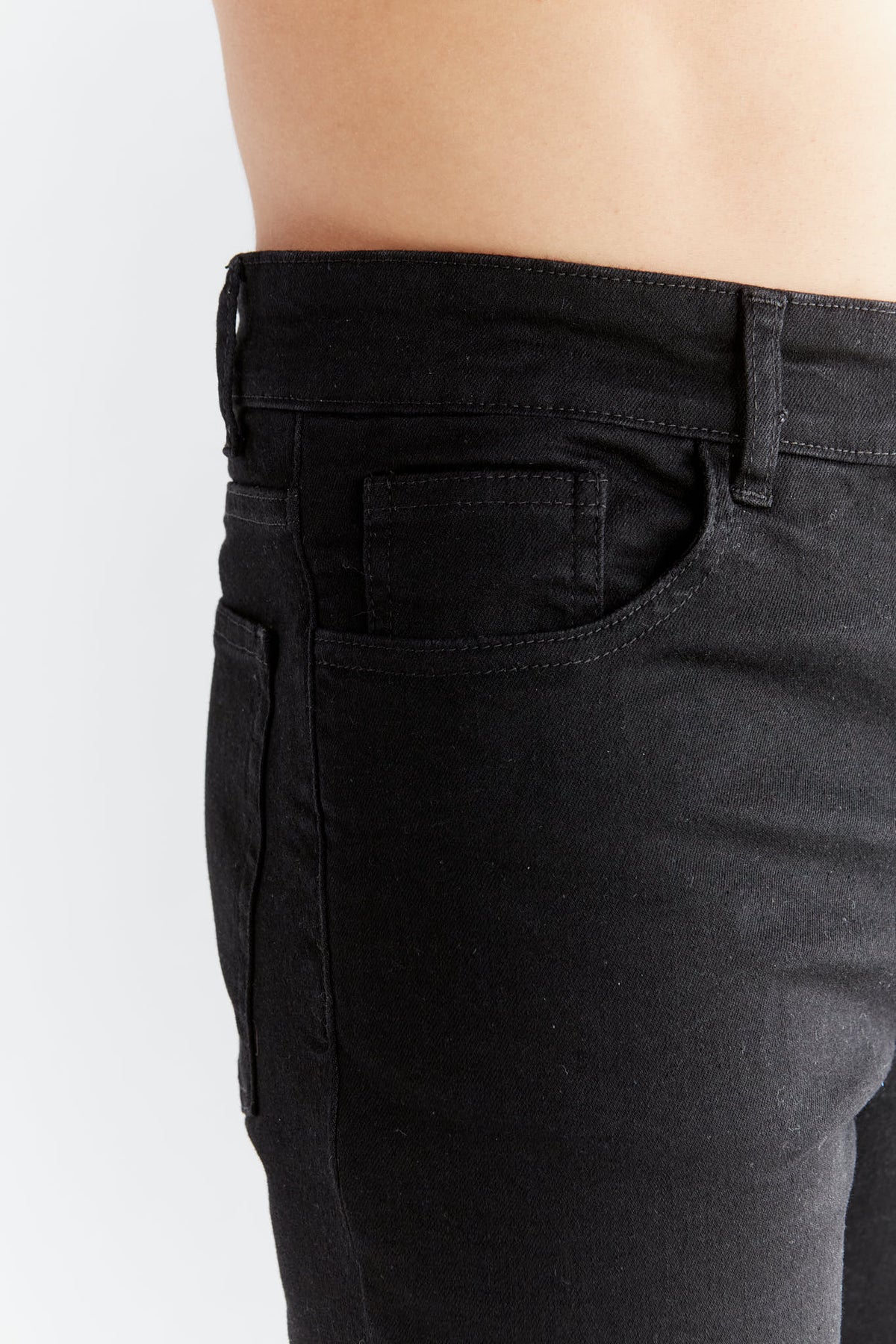 Men's Skinny Fit, Coal Black