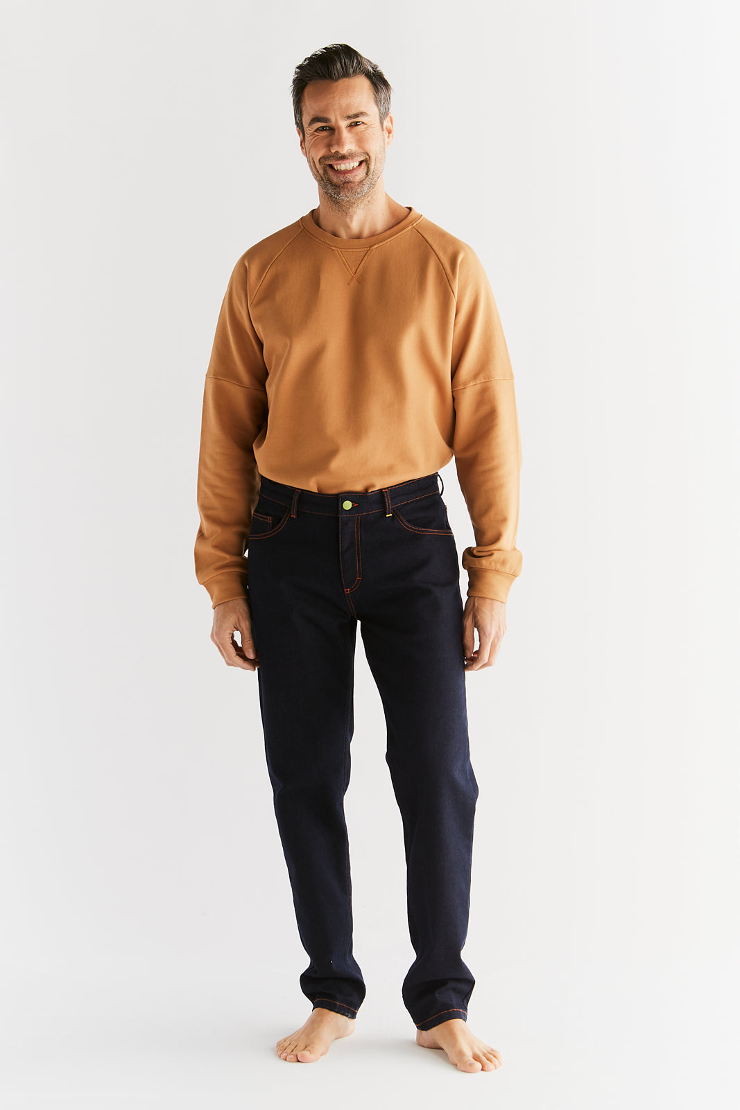 Men's Thermolite Slim Fit, Navy Blue — Evermind, view 5