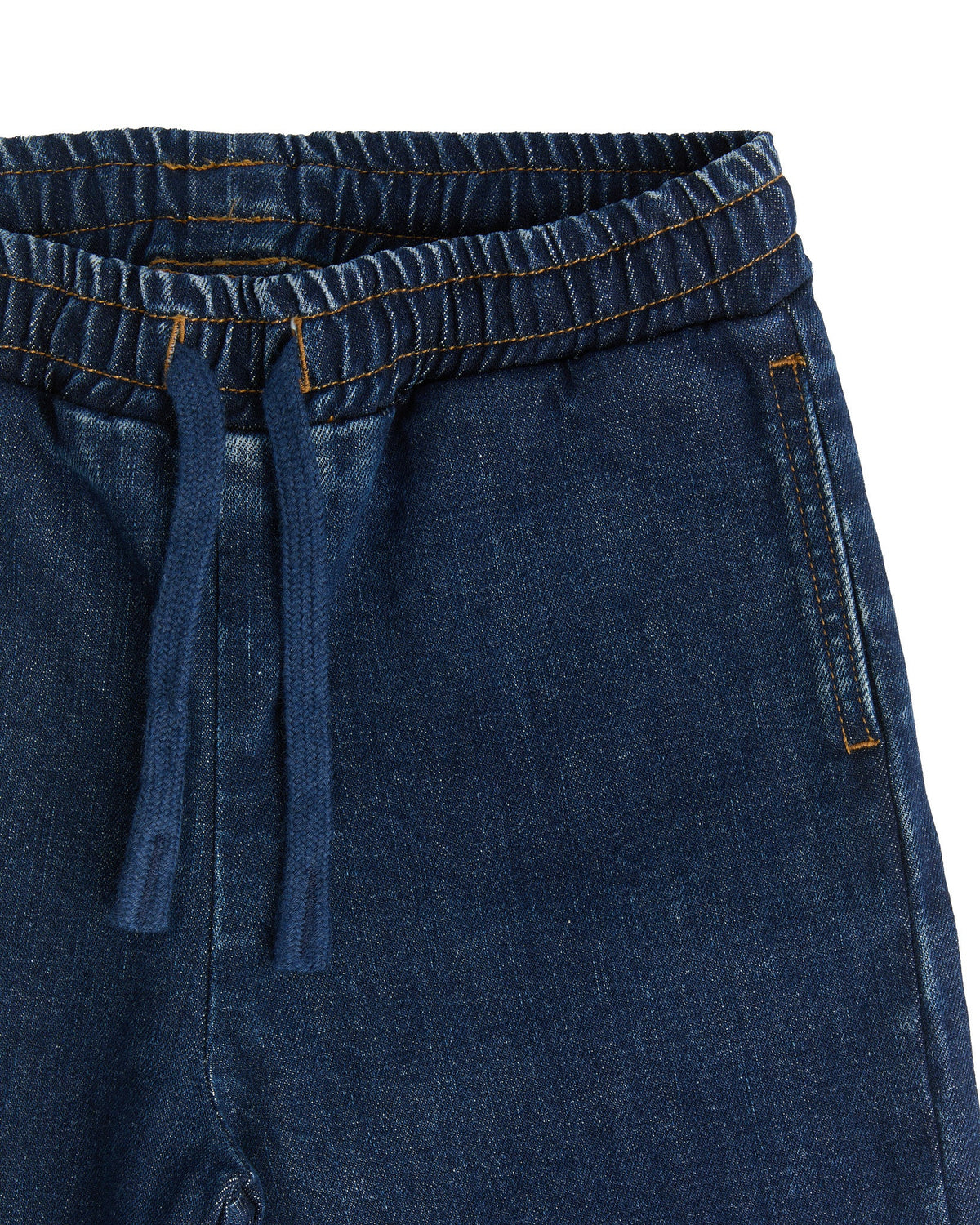 Kids Denim Jogger, Dark Slate Blue — Evermind, view 3