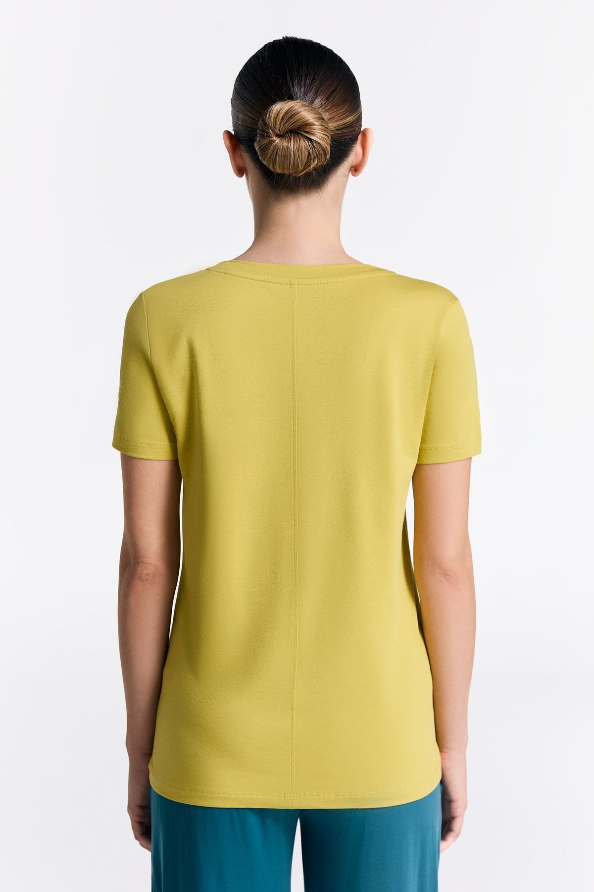 TENCEL™ Active Women's Short Sleeve Top, Lime — True North, view 5
