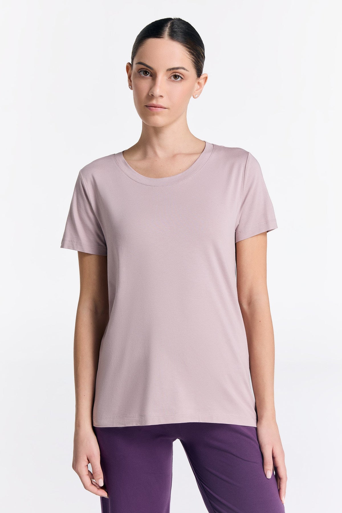 TENCEL™ Active Women's Short Sleeve Top, Rose Smoke — True North