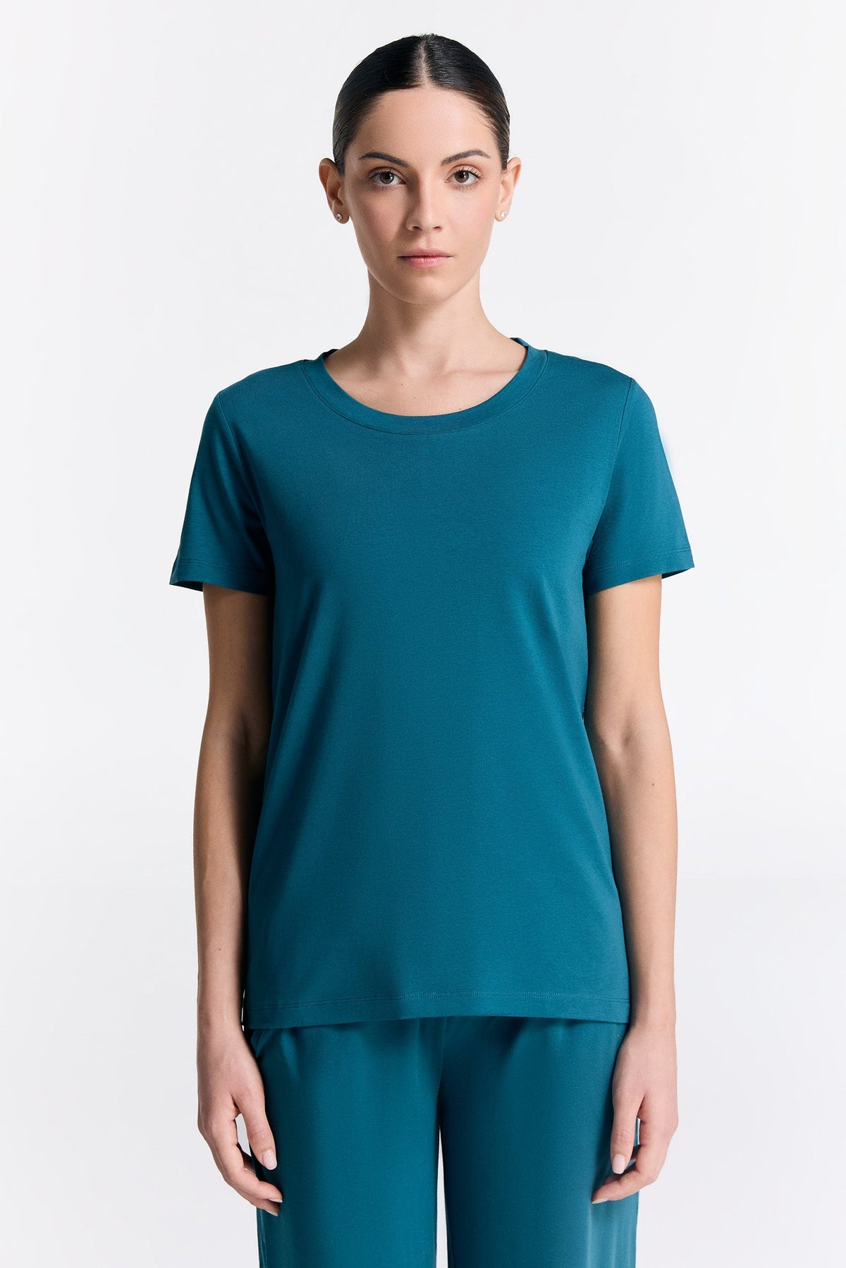 TENCEL™ Active Women's Short Sleeve Top, Dragonfly — True North, view 2