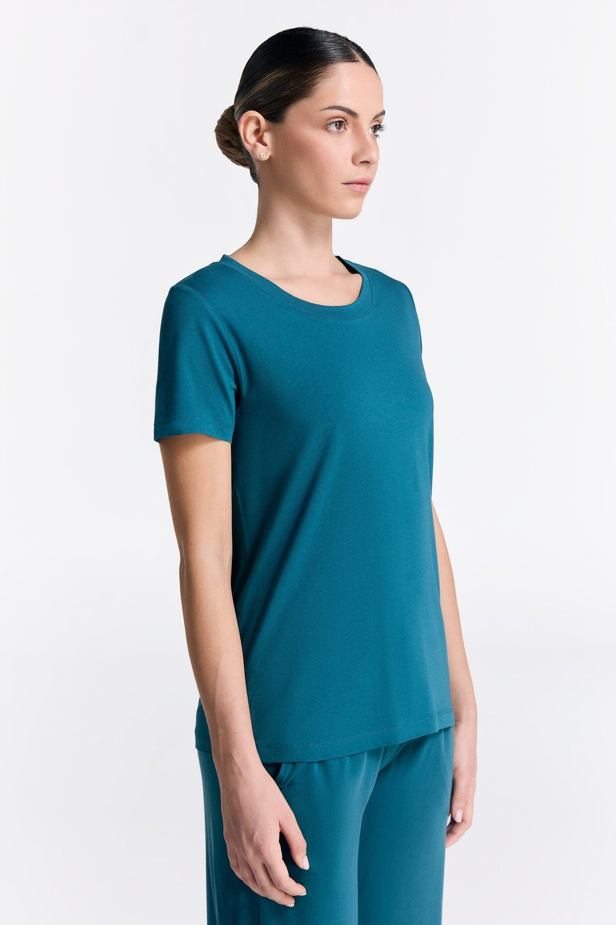 TENCEL™ Active Women's Short Sleeve Top, Dragonfly — True North, view 3