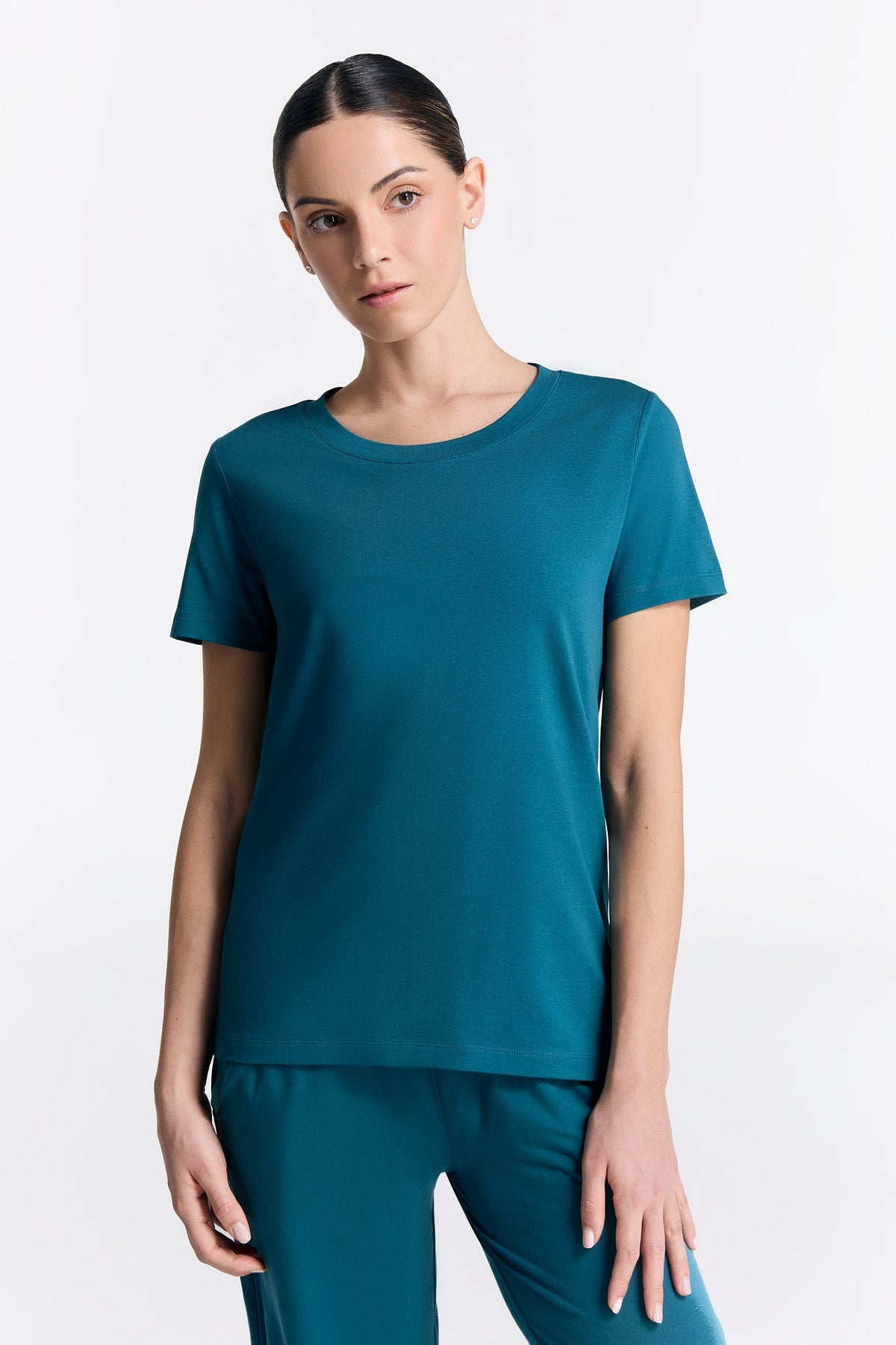 TENCEL™ Active Women's Short Sleeve Top, Dragonfly — True North, view 9