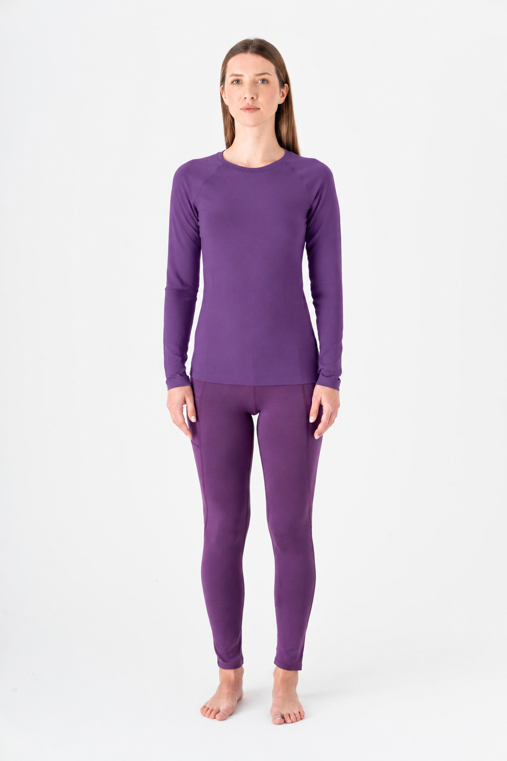 Women's Long Sleeve Top, Wineberry