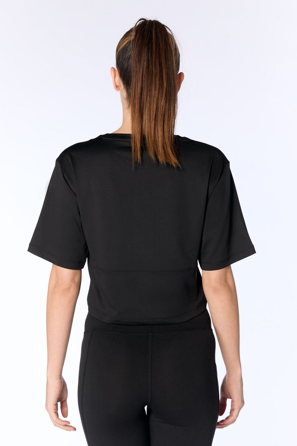 Women's Cropped Shirt, Black