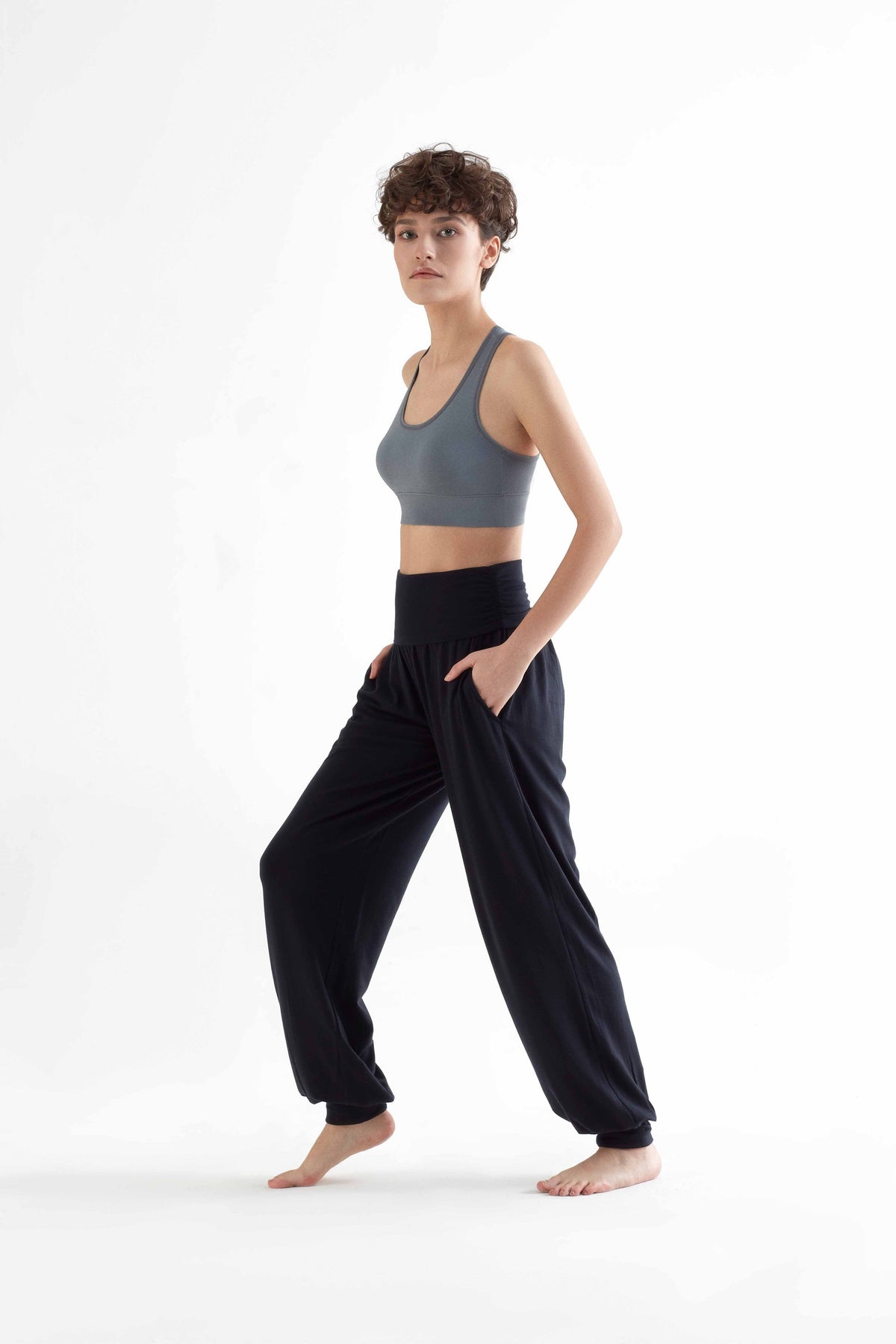 Women's Sport Bra Recycled, Light Grey