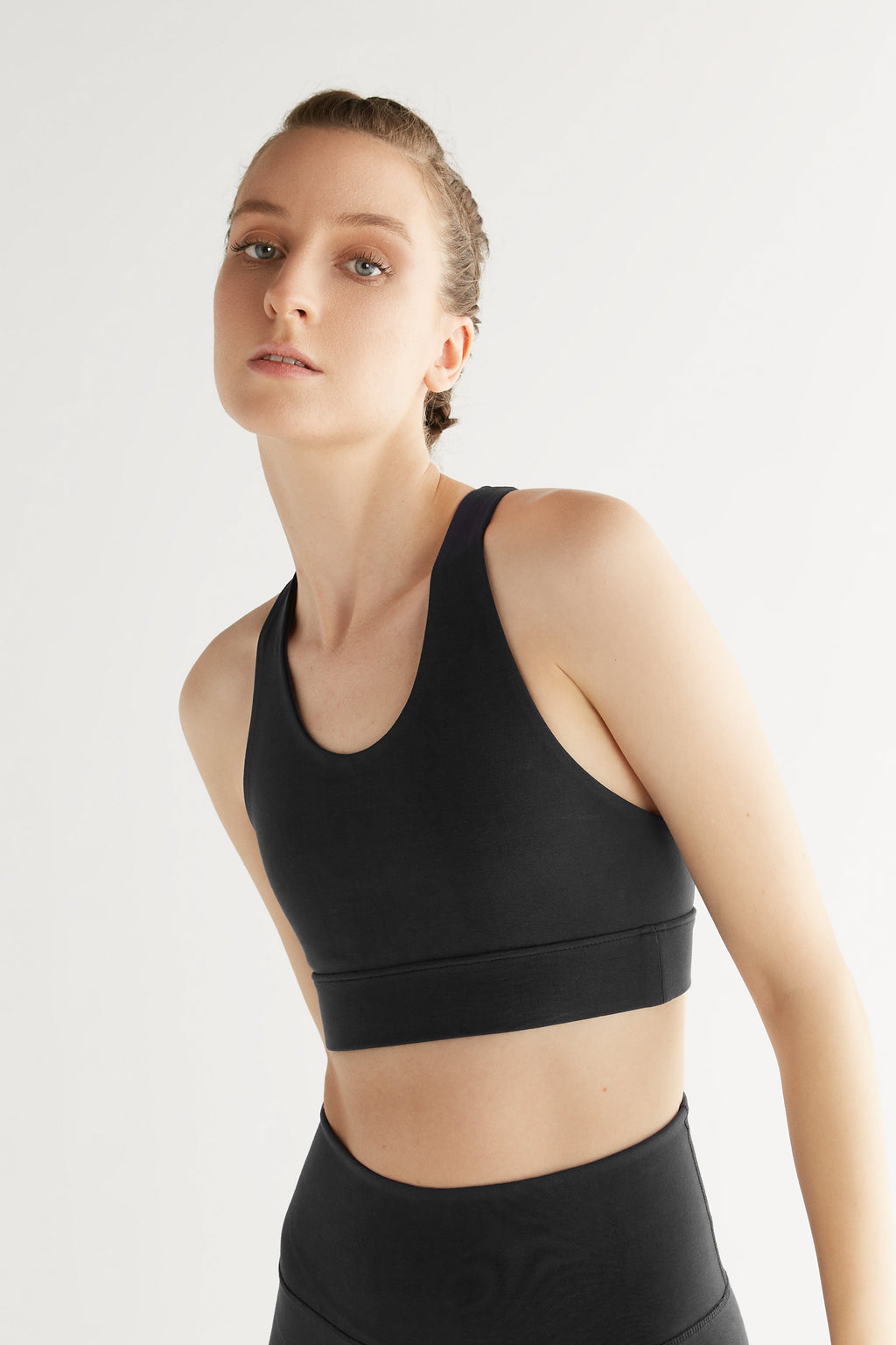 Women's Yoga Top Recycled, Black