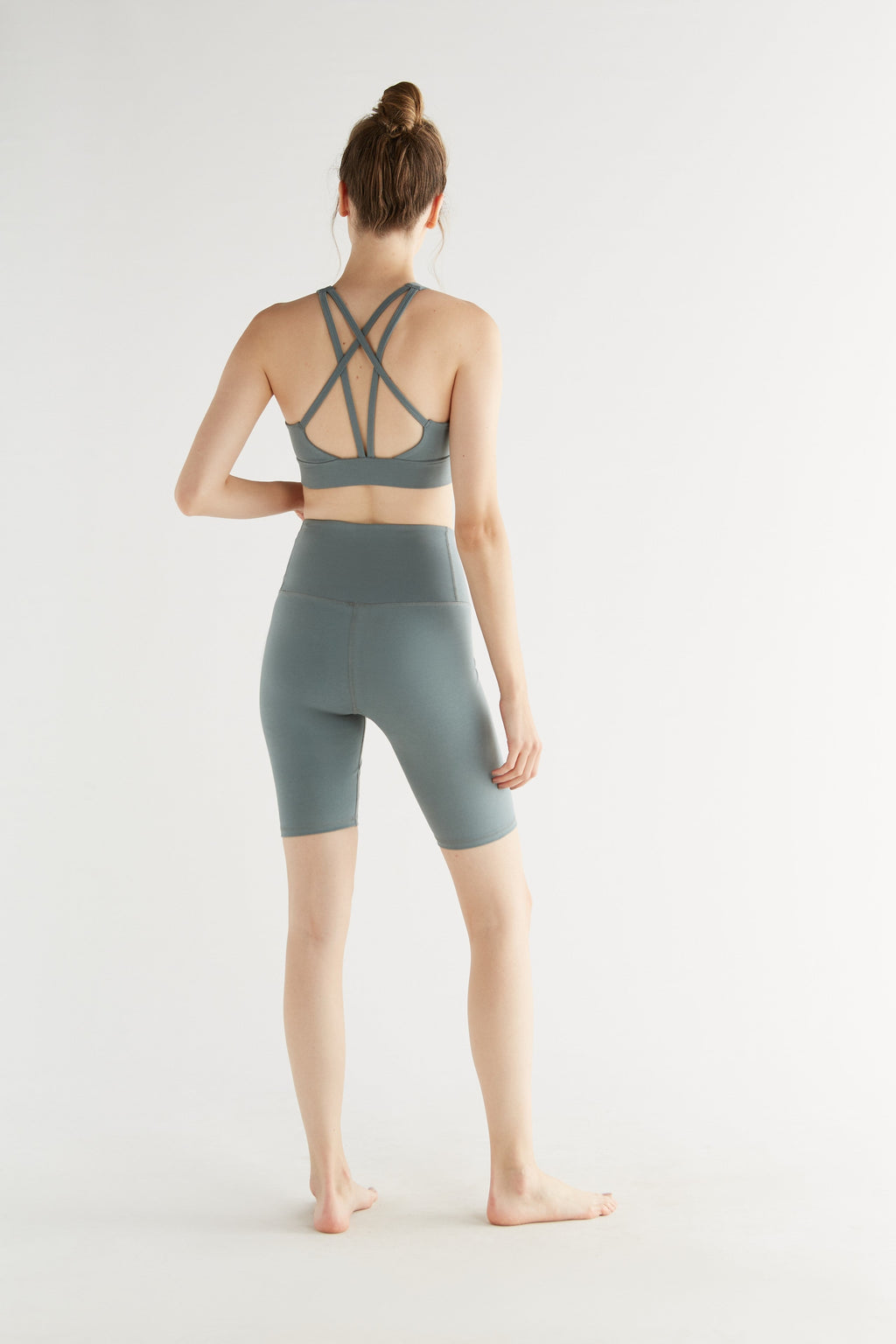 Women's Yoga Top Recycled, Light Grey