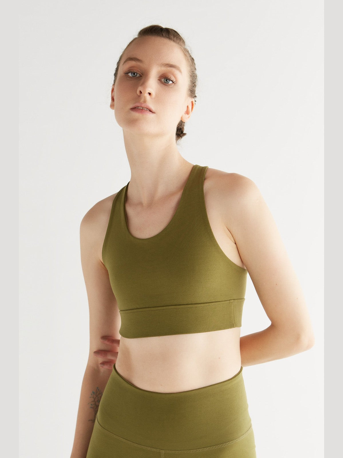 Women's Yoga Top Recycled, Olive