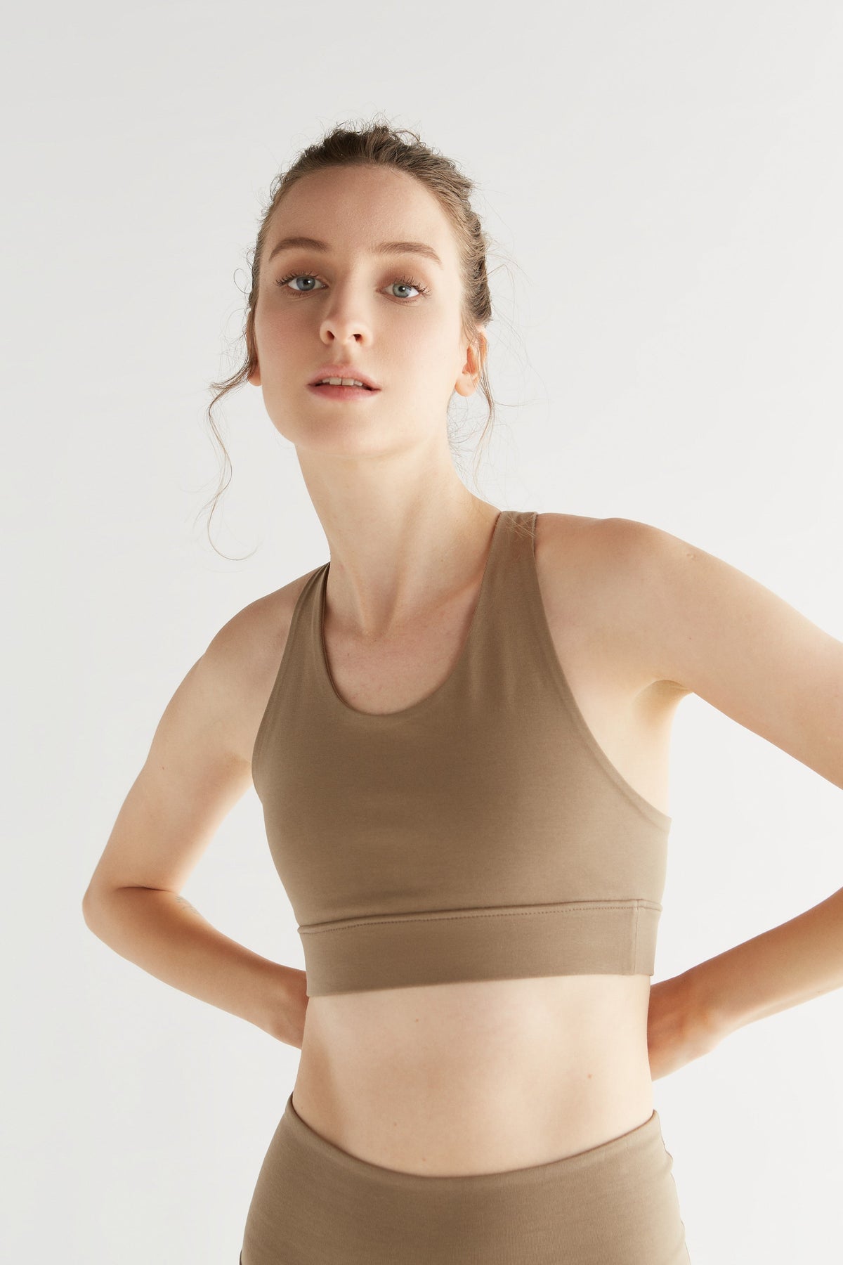 Women's Yoga Top Recycled, Mink