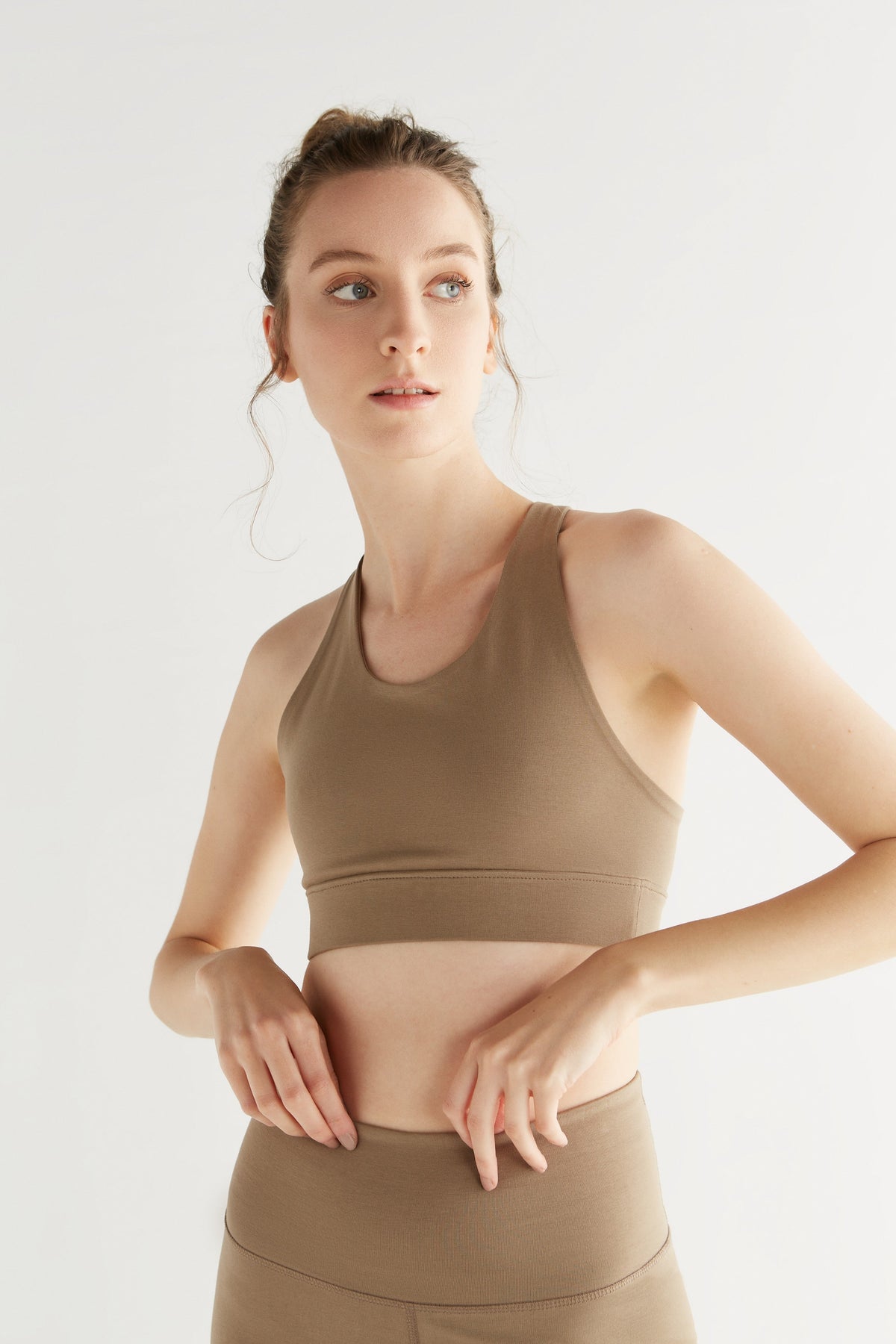Women's Yoga Top Recycled, Mink