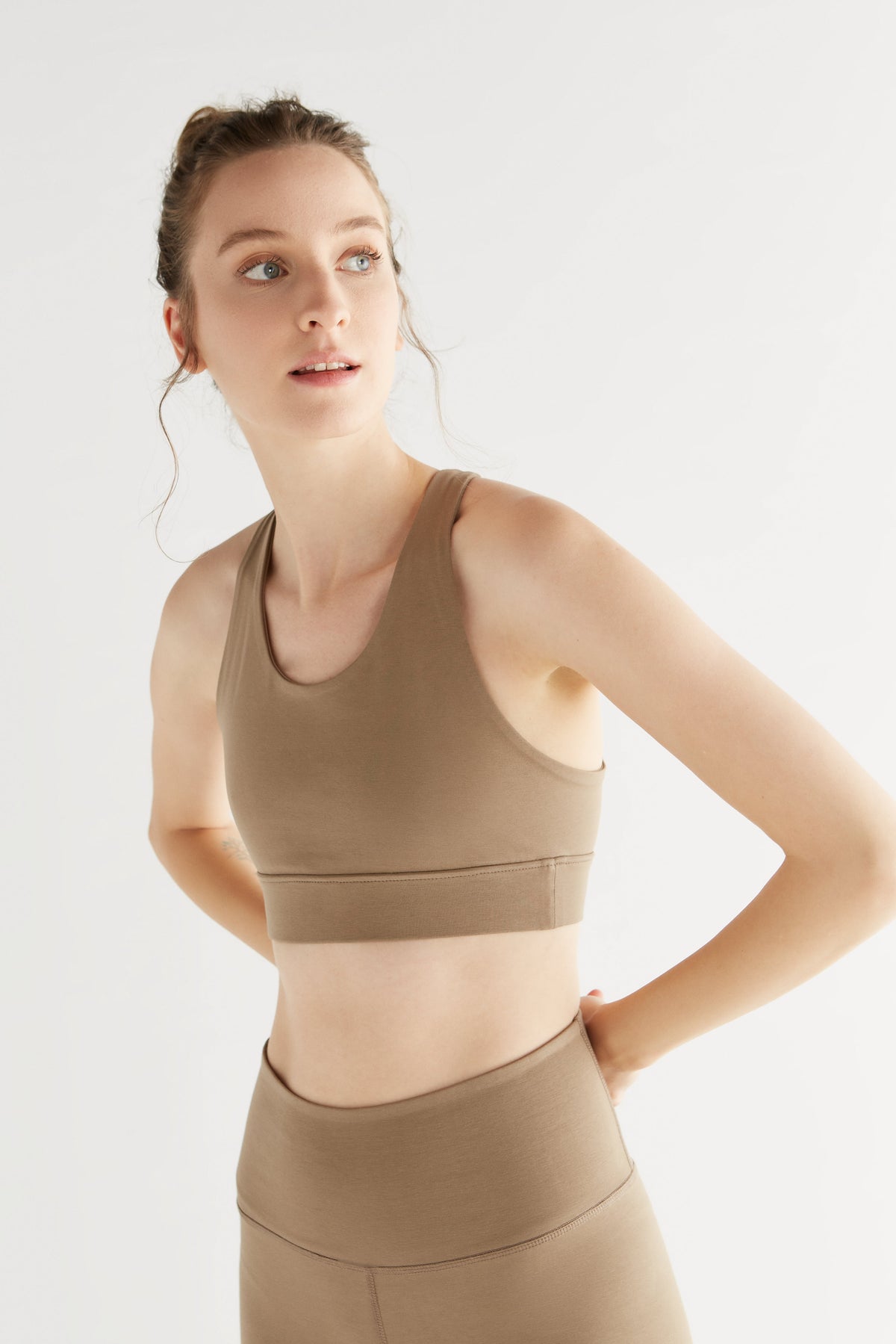 Women's Yoga Top Recycled, Mink