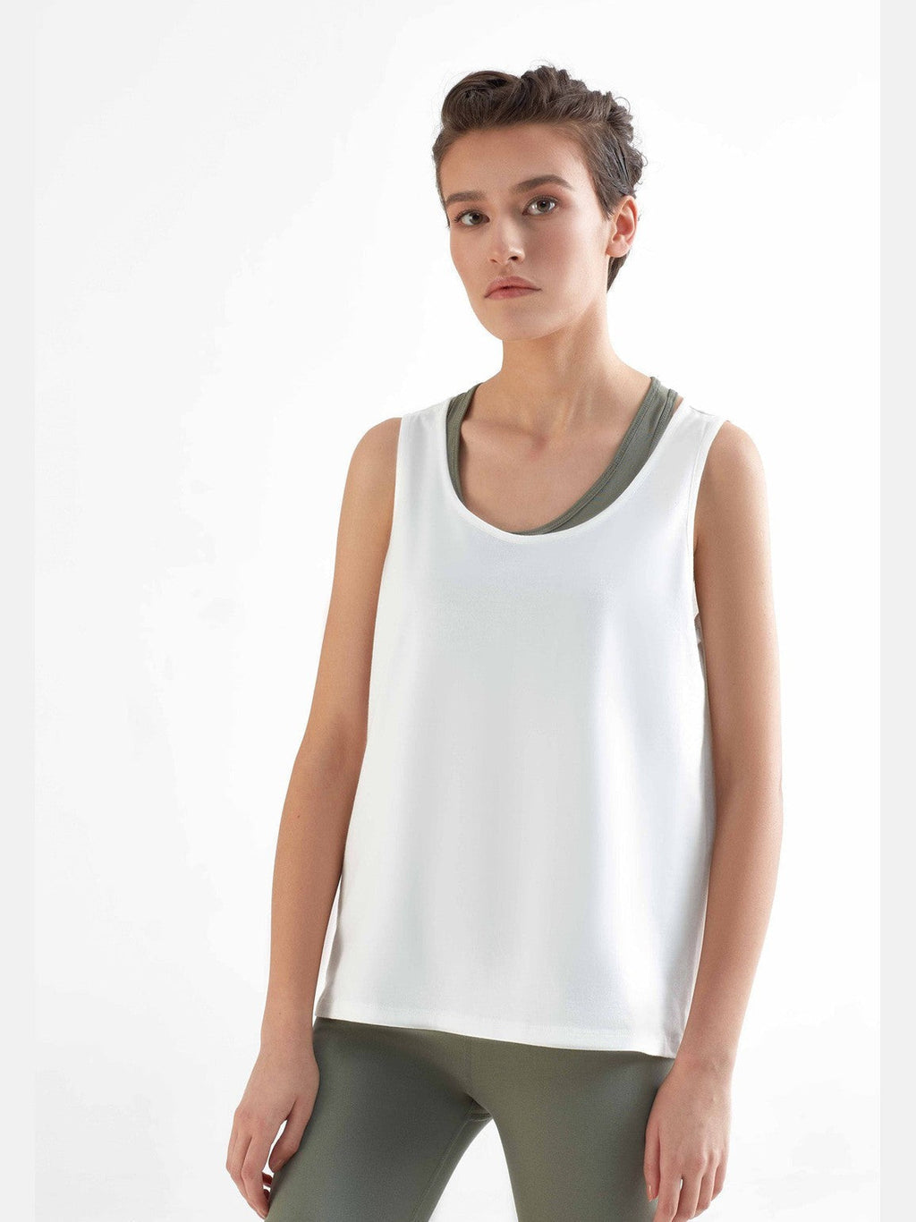 TENCEL™ Active Women's Top, White