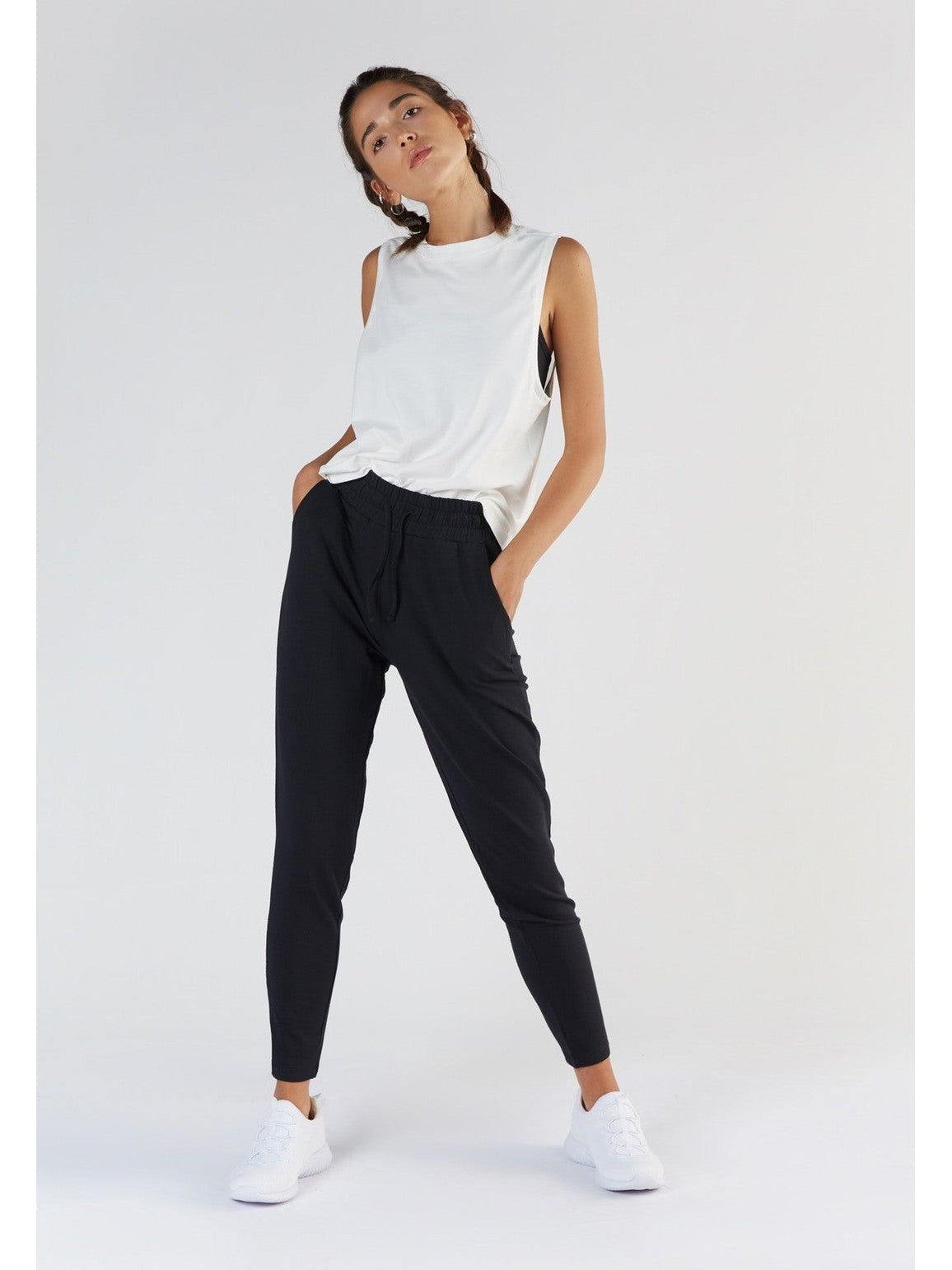 TENCEL™ Active Women's Top High Neck, White — True North, view 3