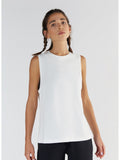 TENCEL™ Active Women's Top High Neck, White