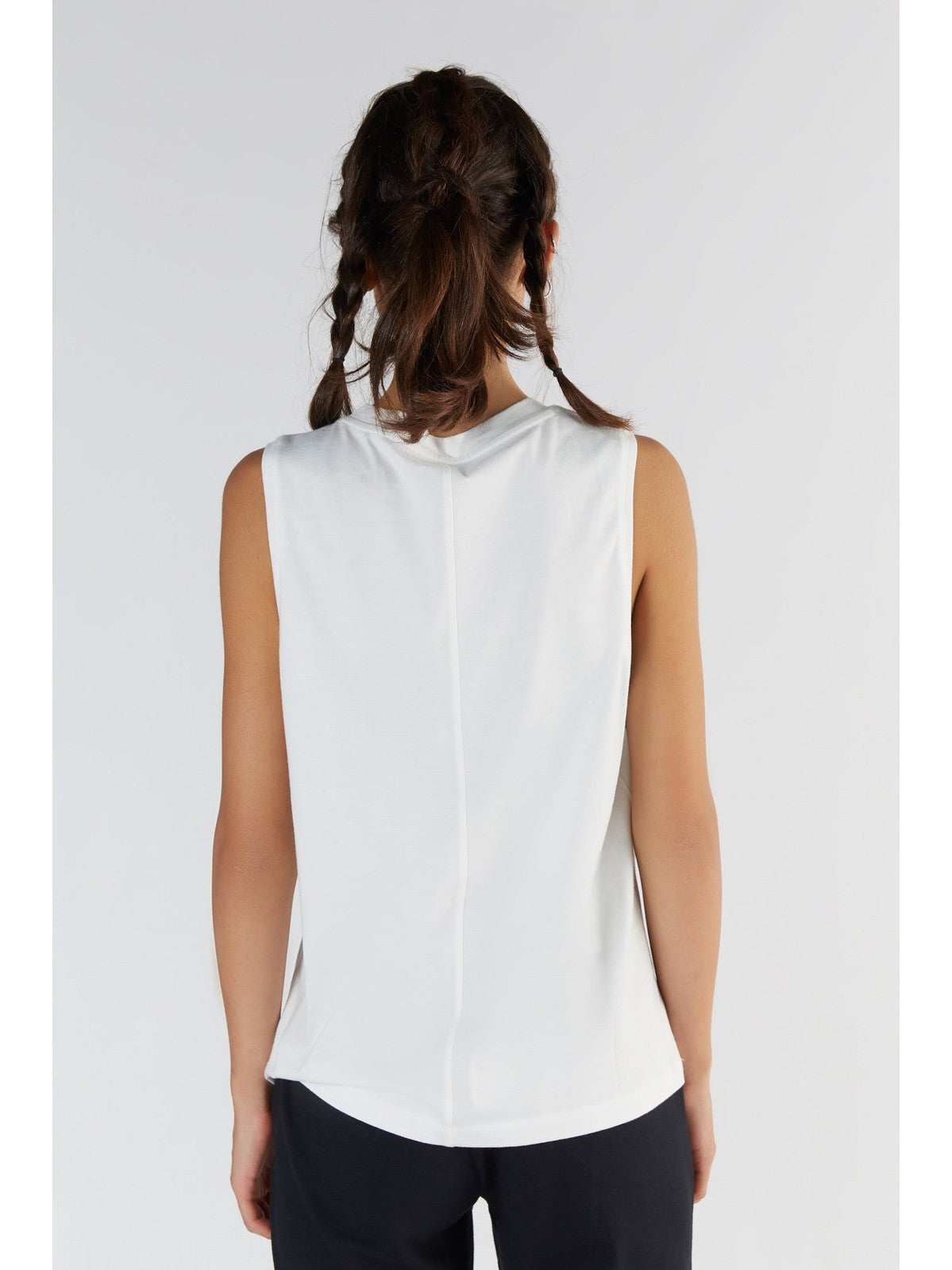 TENCEL™ Active Women's Top High Neck, White