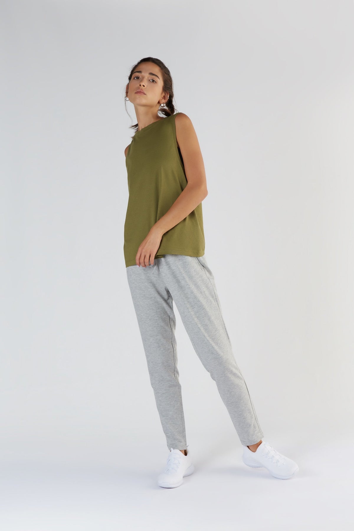 TENCEL™ Active Women's Top High Neck, Olive
