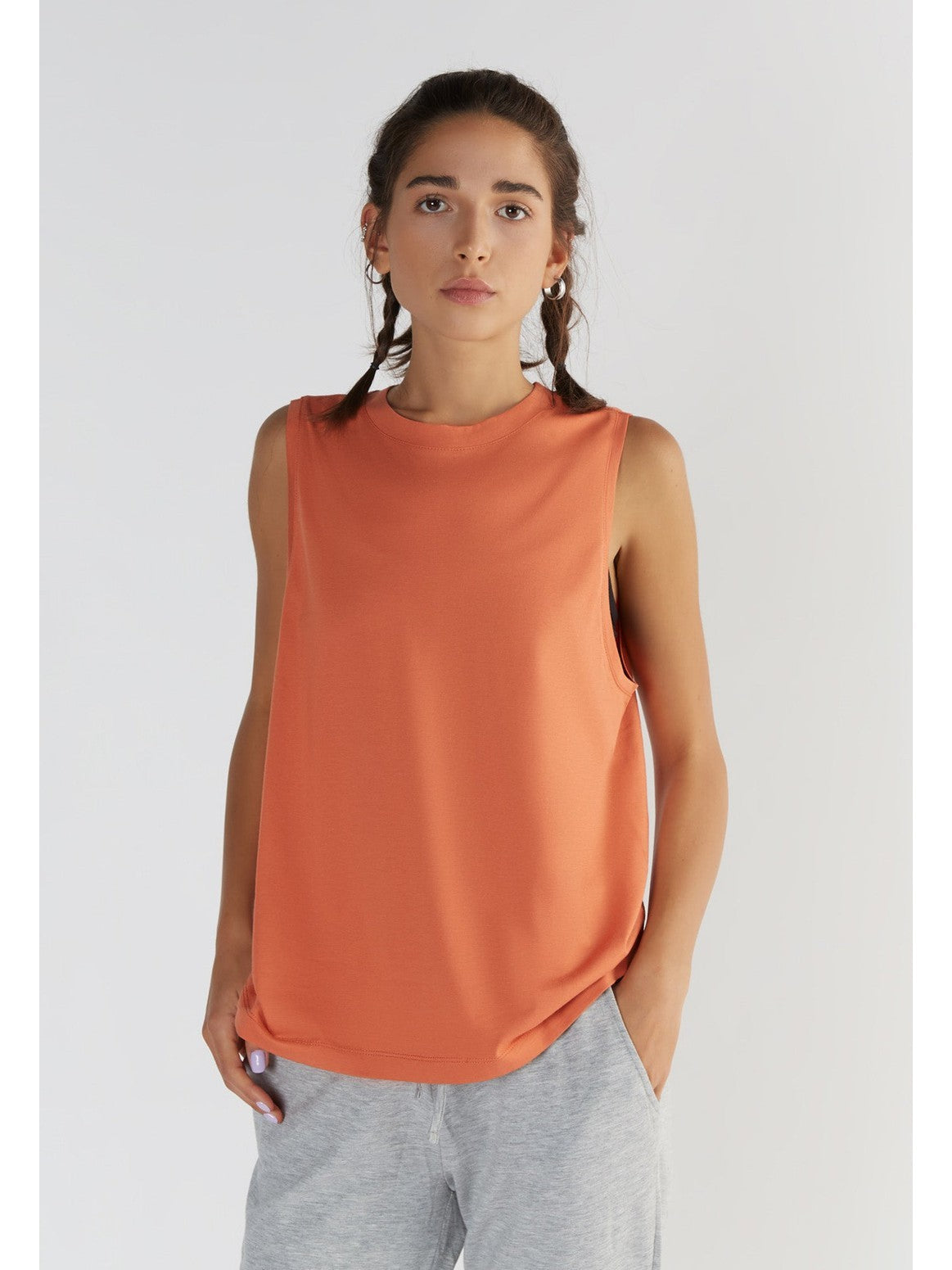 TENCEL™ Active Women's Top High Neck, Soap Nut