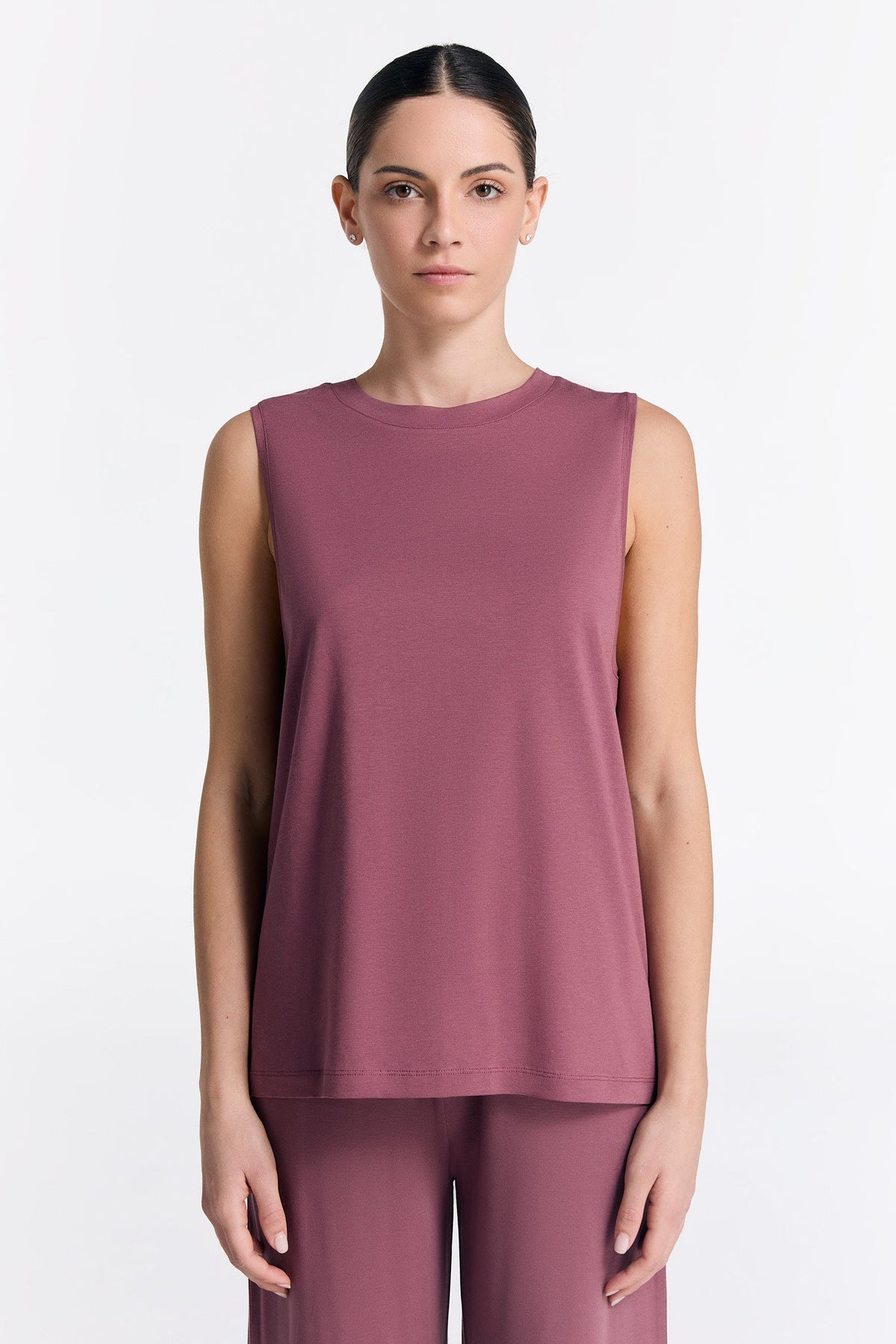 TENCEL™ Active Women's Top High Neck, Nocturne — True North, view 2