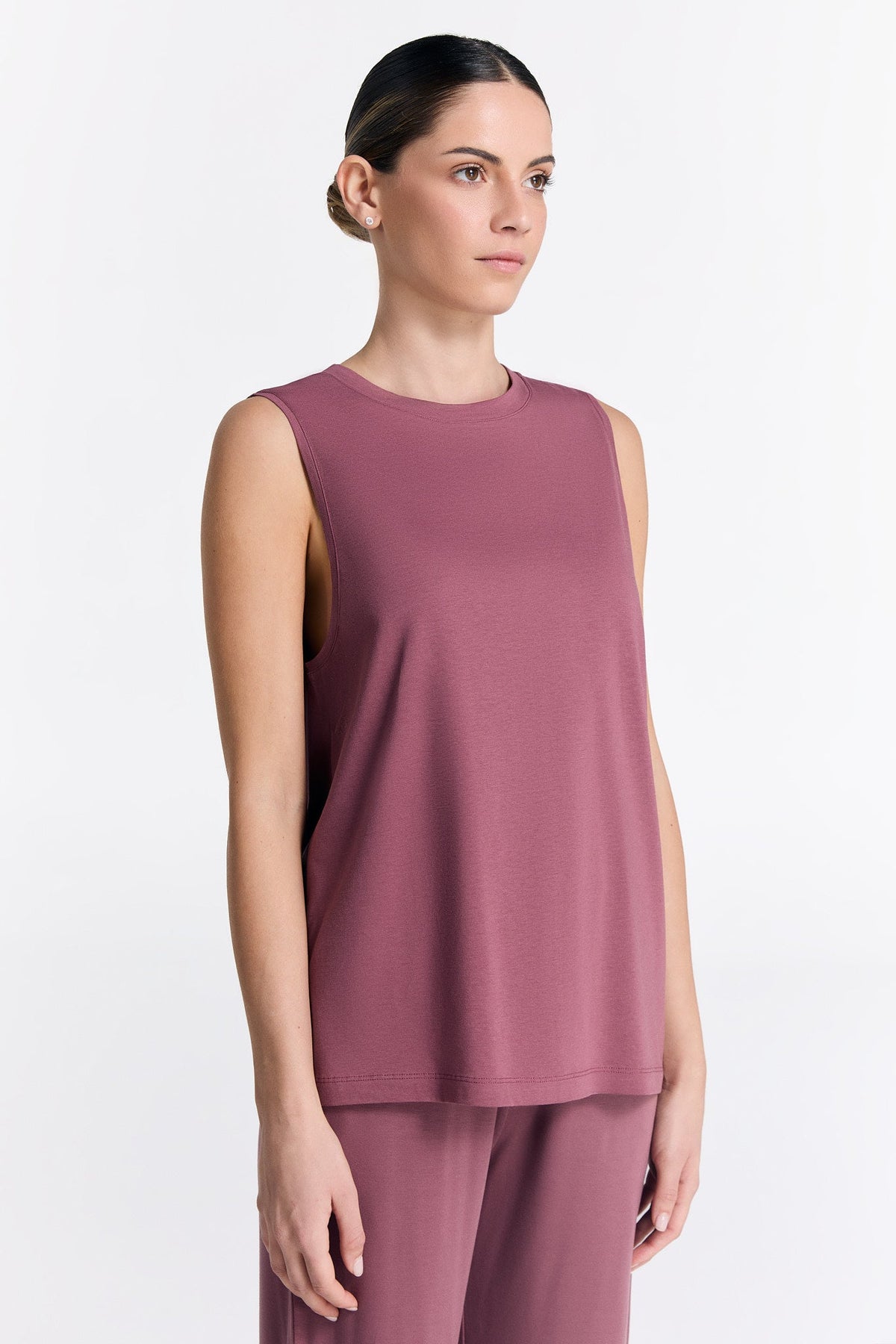 TENCEL™ Active Women's Top High Neck, Nocturne — True North, view 6