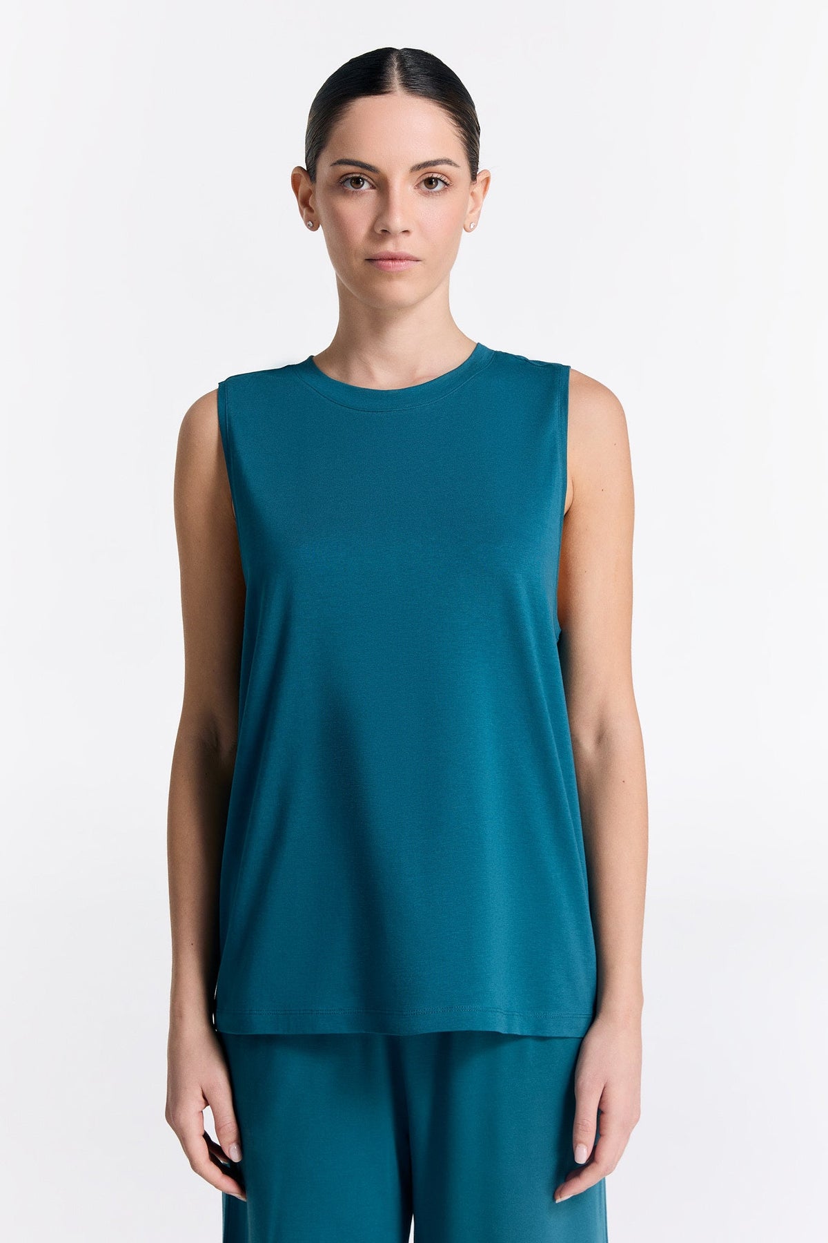 TENCEL™ Active Women's Top High Neck, Dragonfly — True North, view 2
