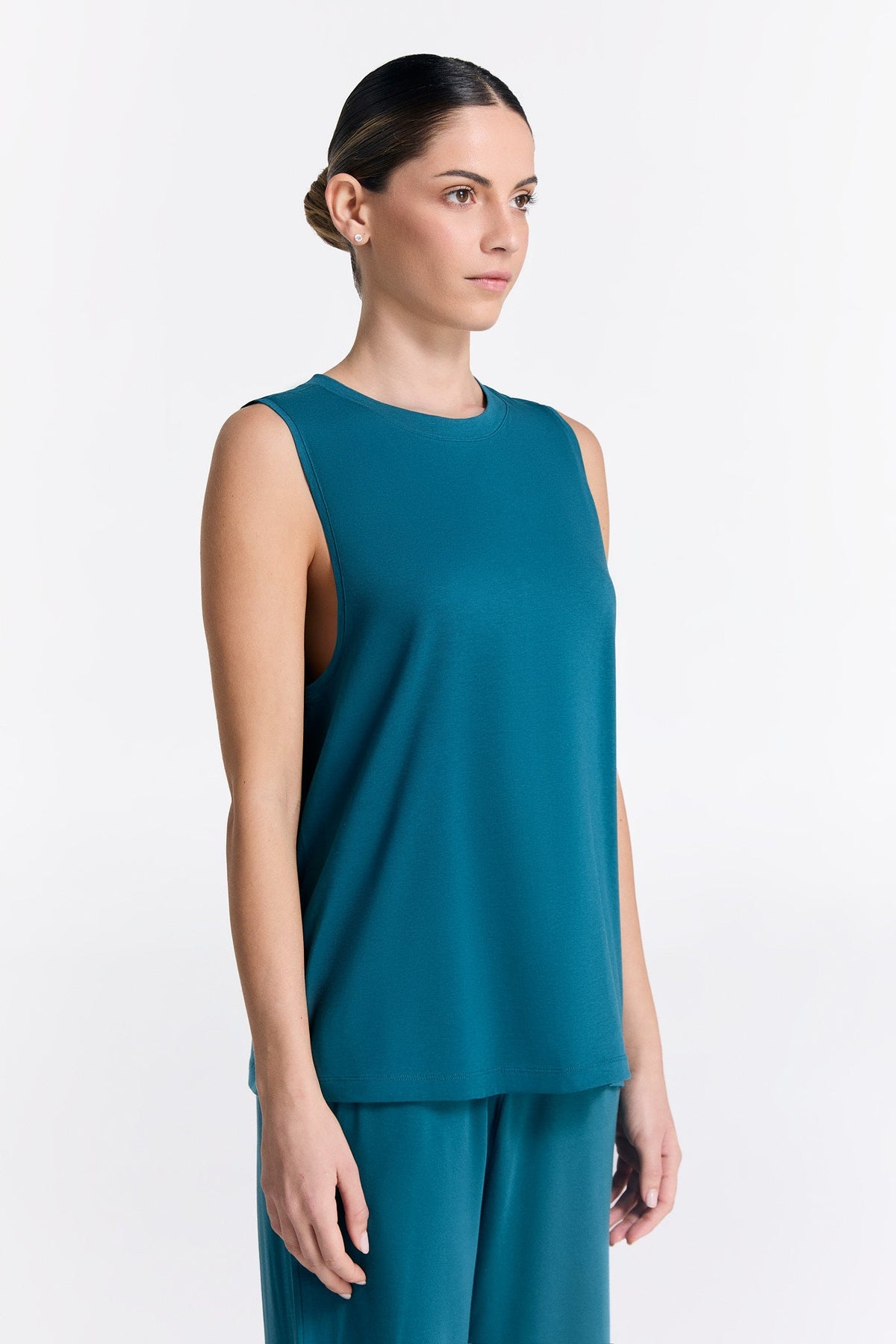 TENCEL™ Active Women's Top High Neck, Dragonfly — True North, view 4